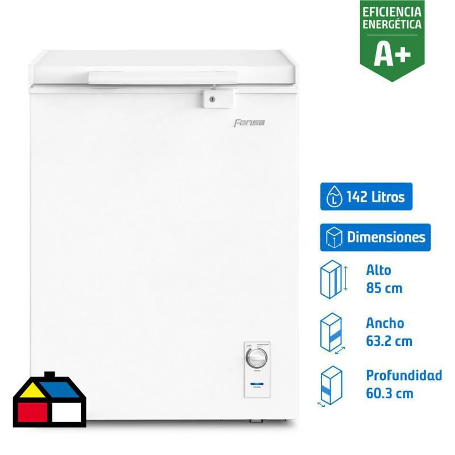 Freezer Horizontal 142 Litros Blanco Z150D