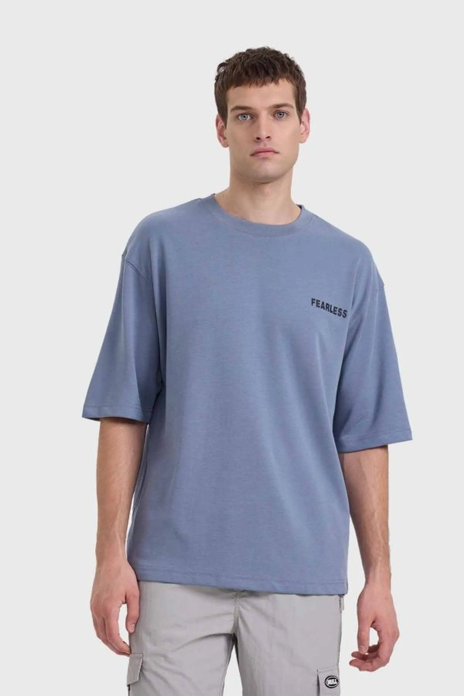 Polera hombre oversize piedra ii