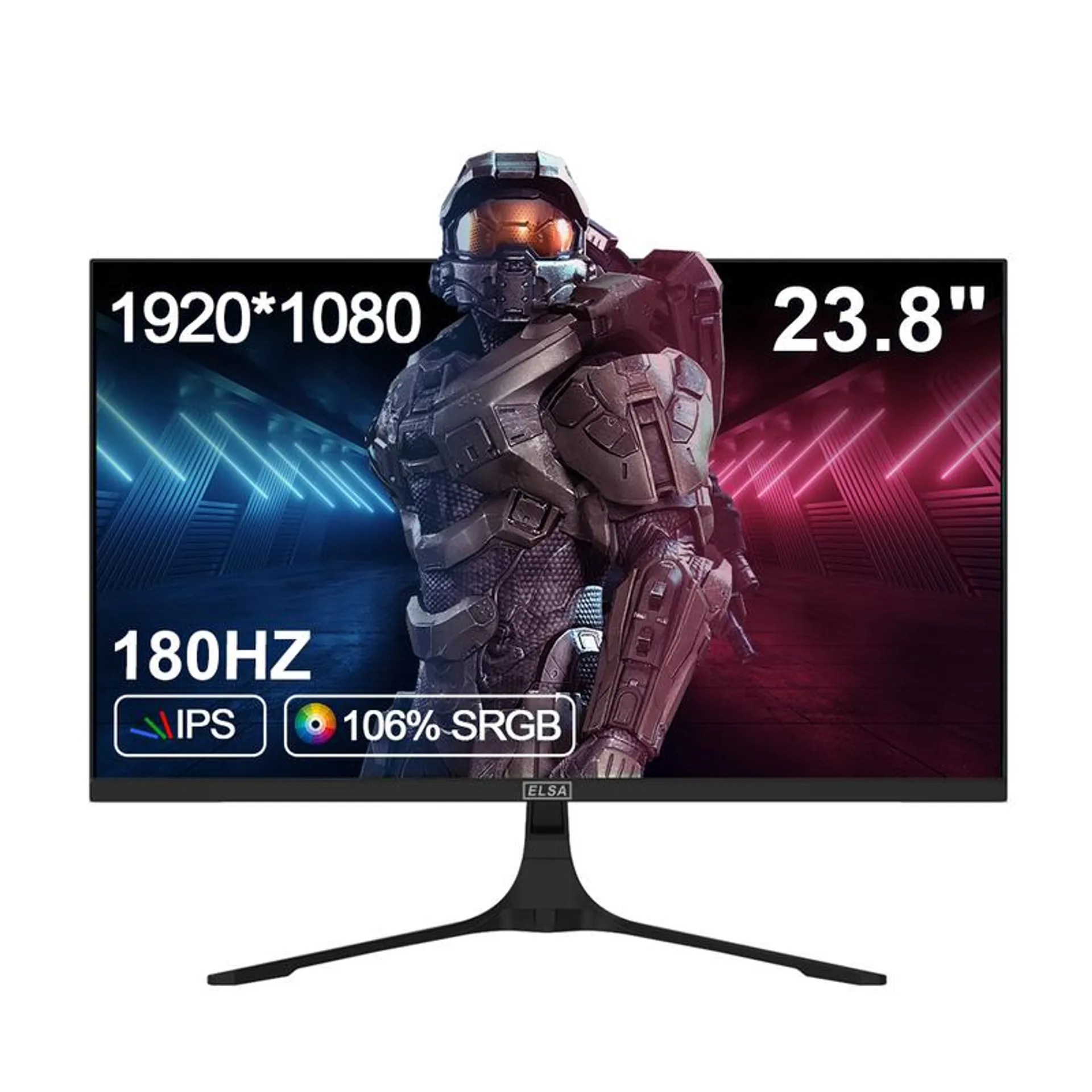 Monitor Gamer ELSA 23.8'' 24F1P FHD 1K 165HZ 1MS