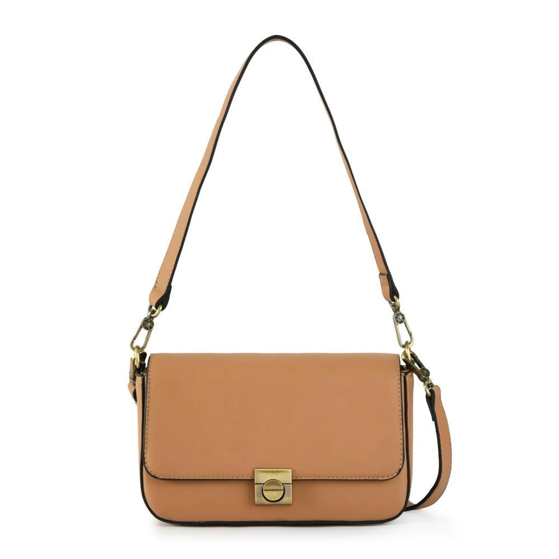 Cartera bandolera pequeña laurent camel