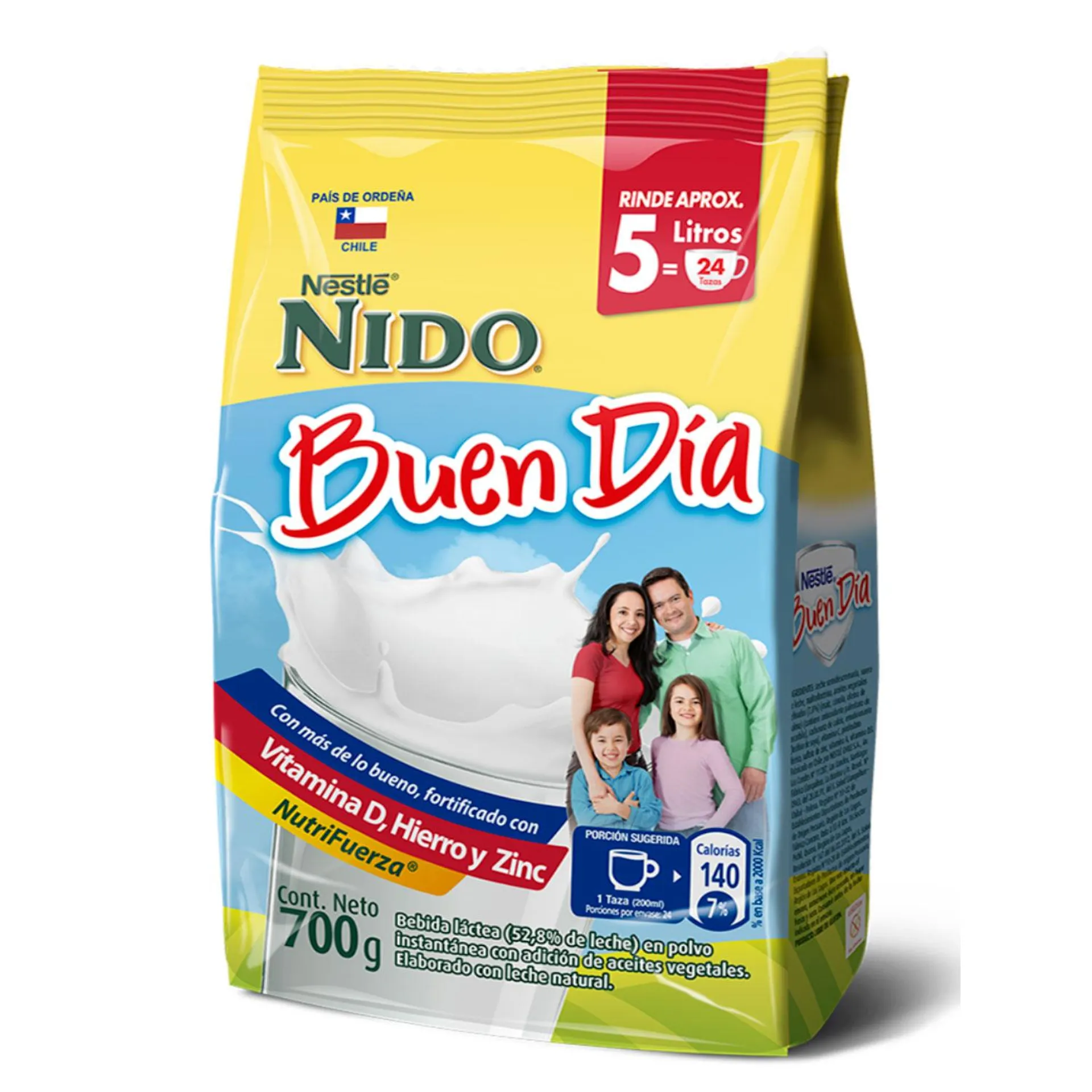 Bebida Láctea Nido Buen Día Semidescremada 700 g