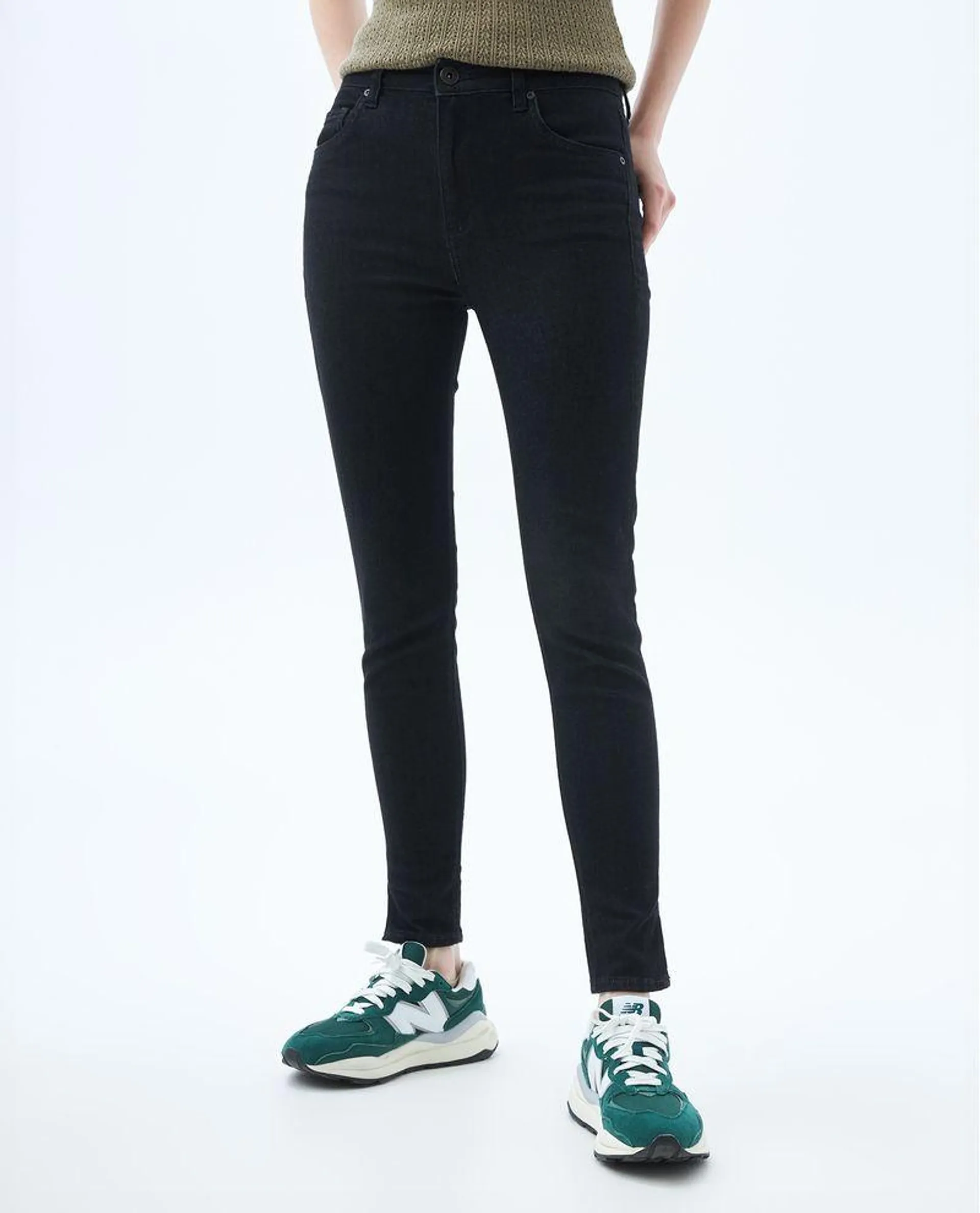 Jean Skinny black denim para mujer