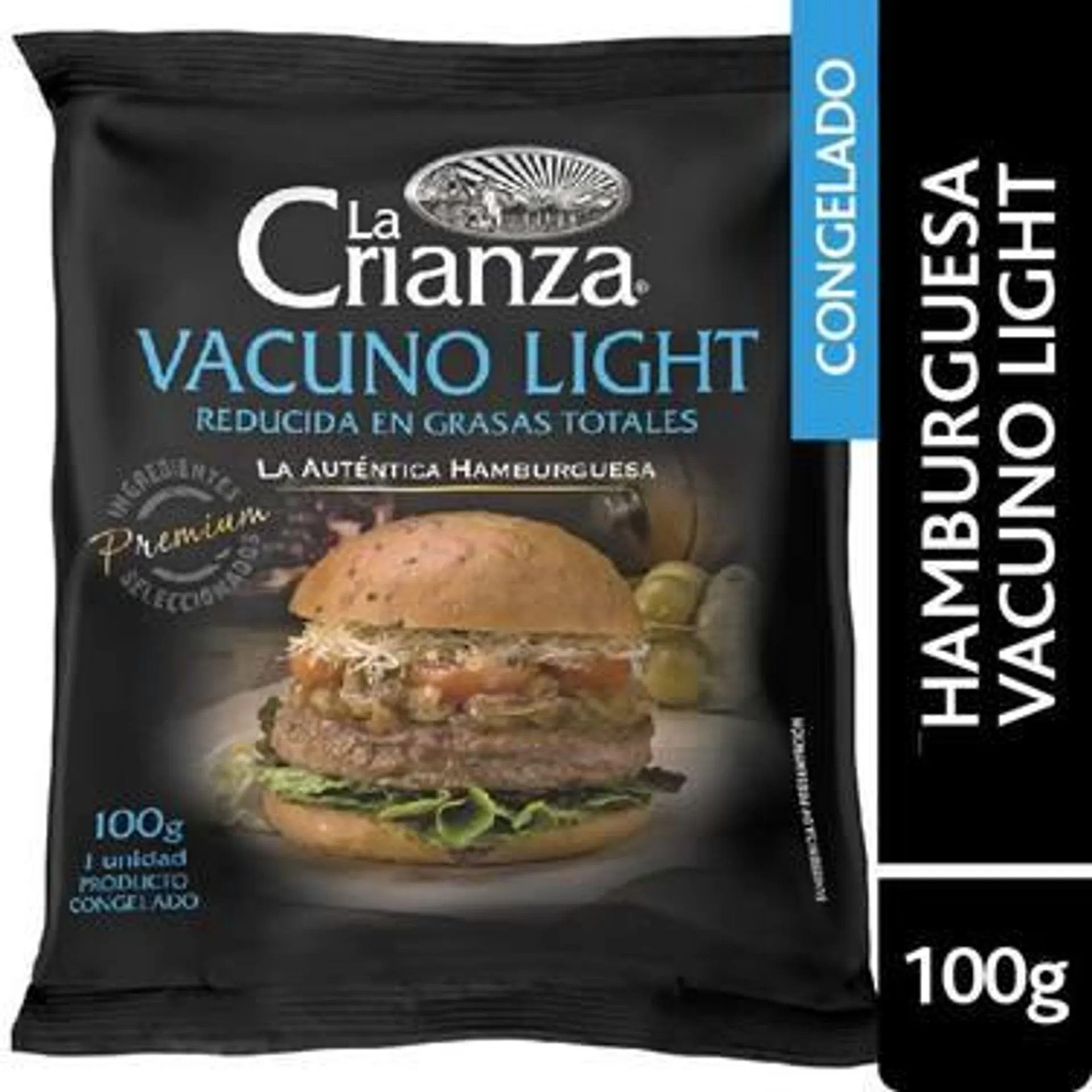 Hamburguesa Vacuno Ligth La Crianza 100 Grs