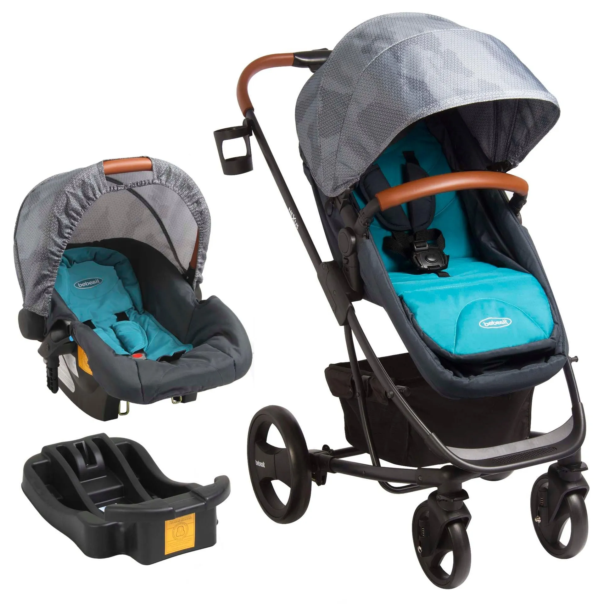 Coche Cuna Travel System Nexus Turquesa