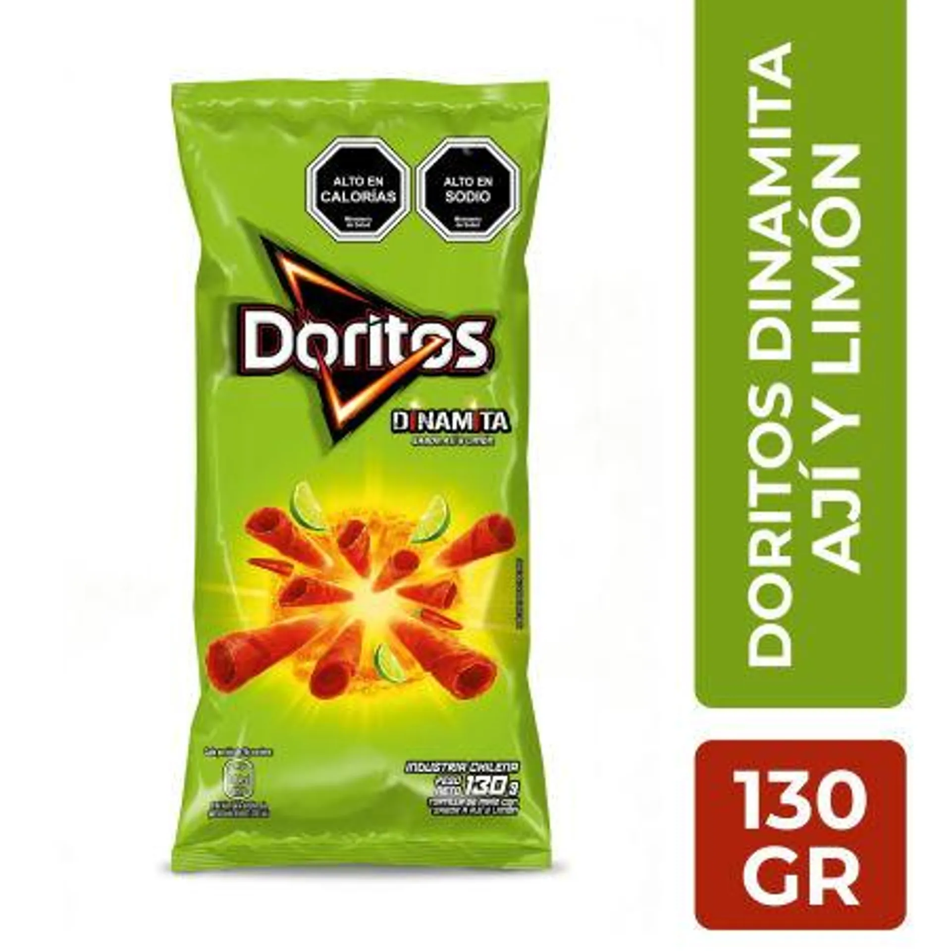 Evercrisp - Doritos Dinamita Ají y Limón, 130 g