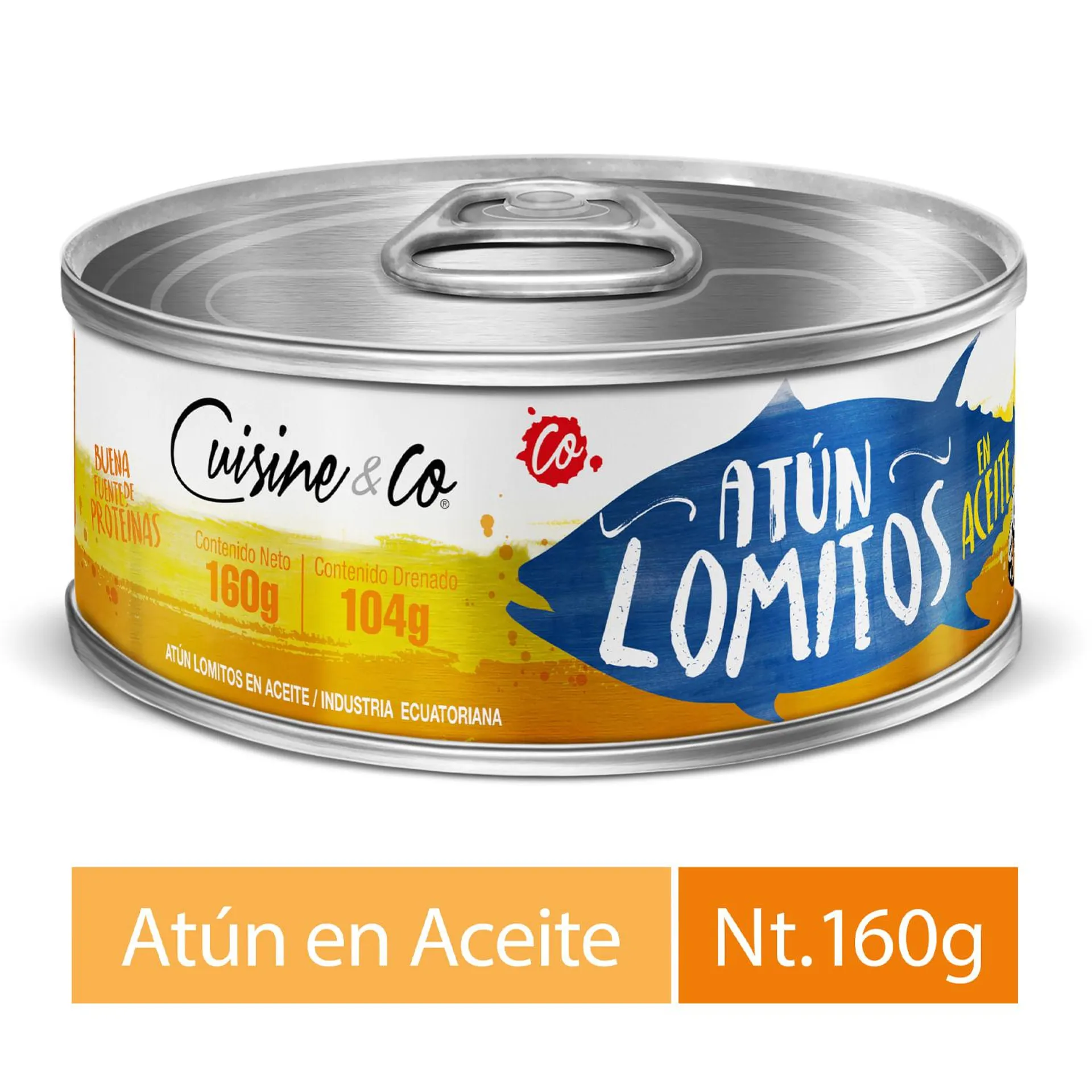 Atún lomitos en aceite 104 g drenado