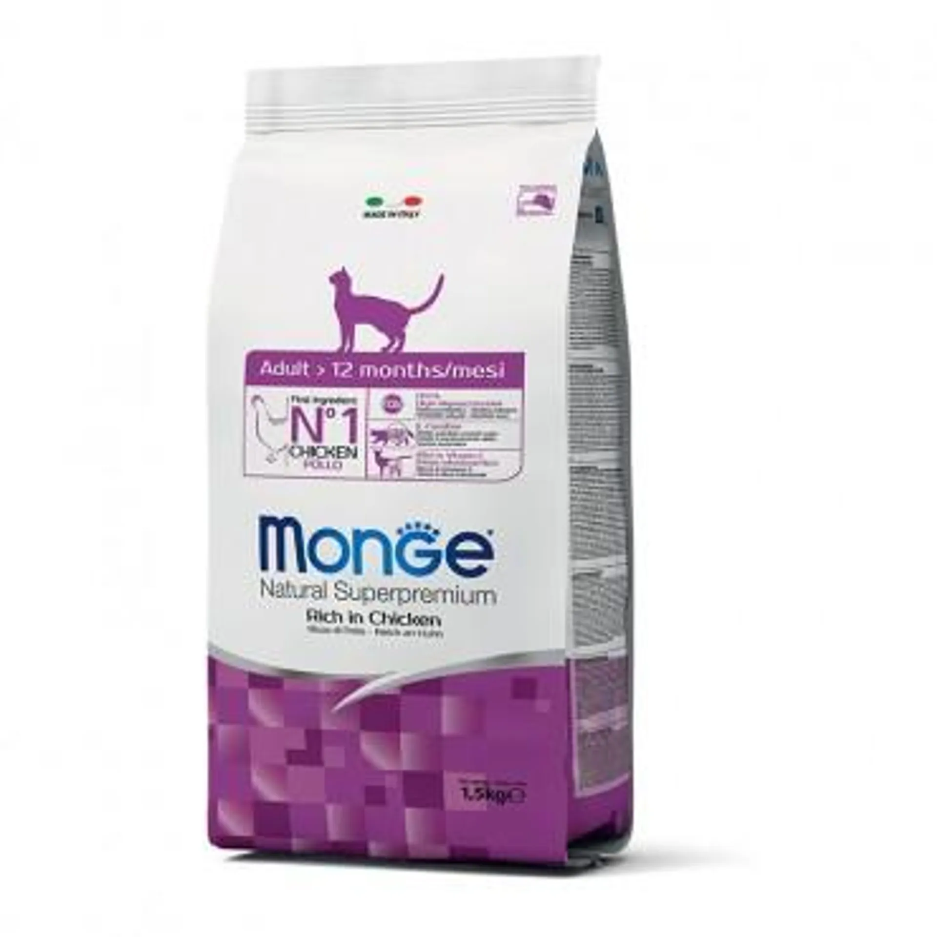 MONGE ADULTO CAT CHICKEN 1.5 KG