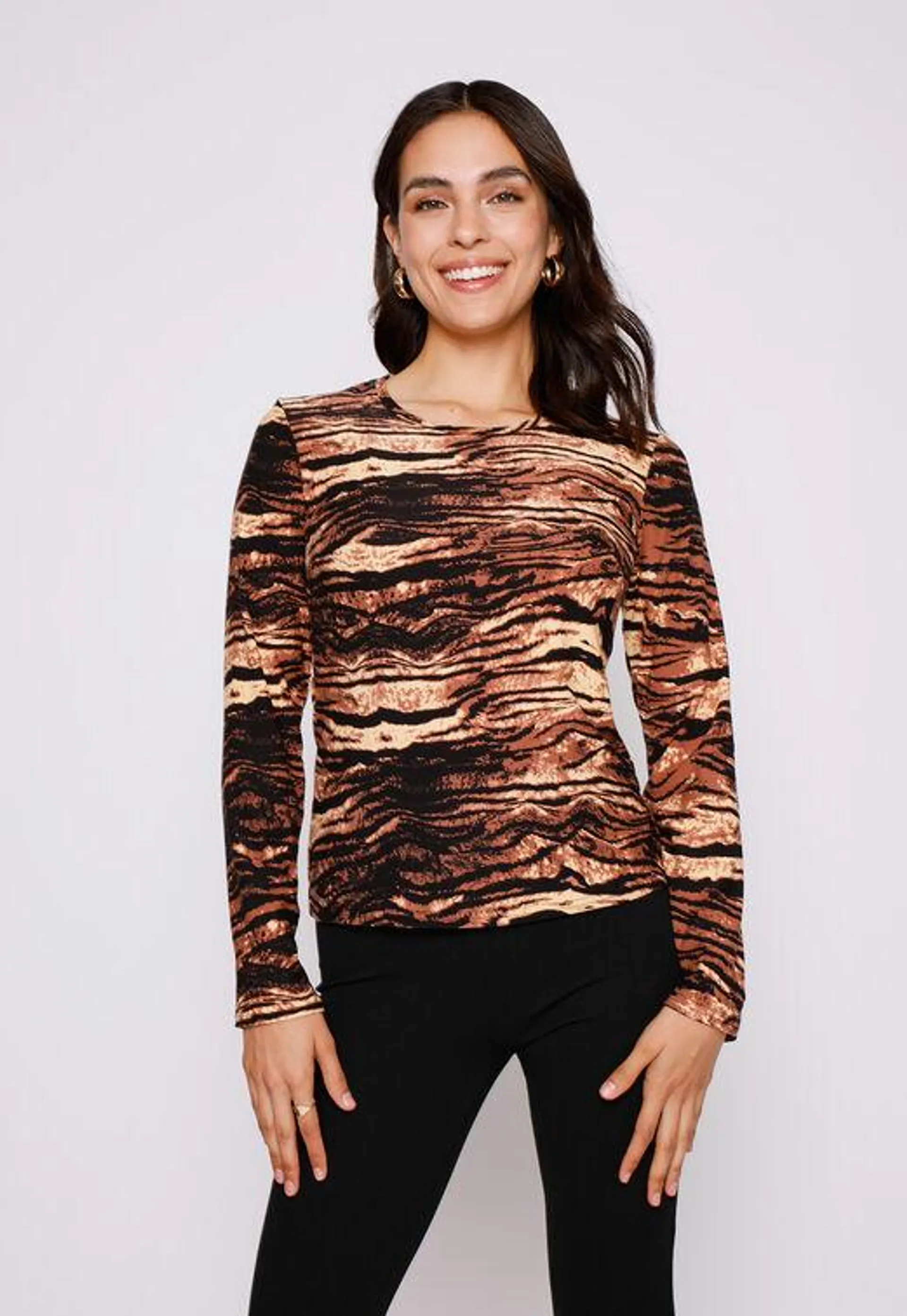 Polera Mujer Cafe Termica Family Shop