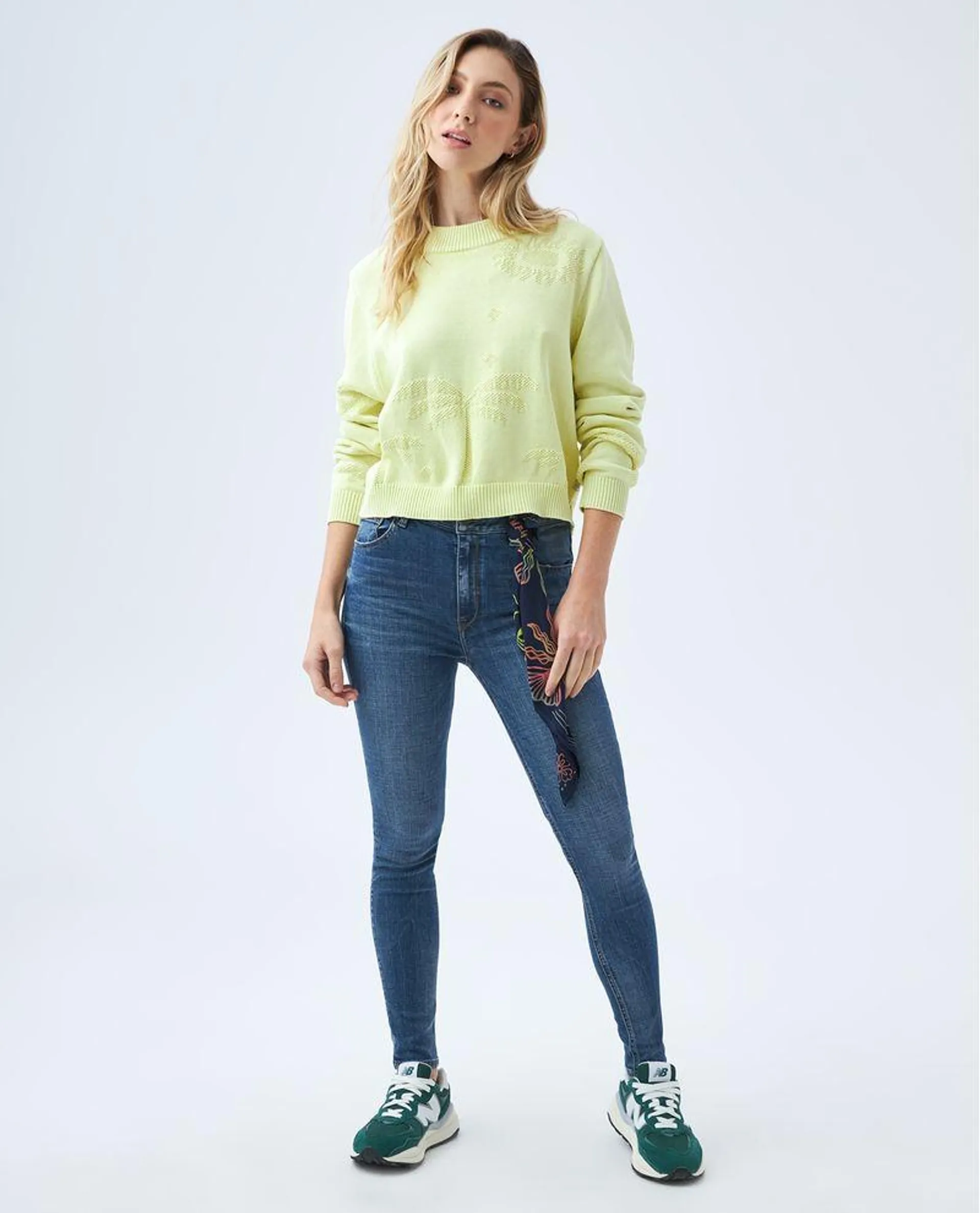 Jean Skinny tono medio para mujer