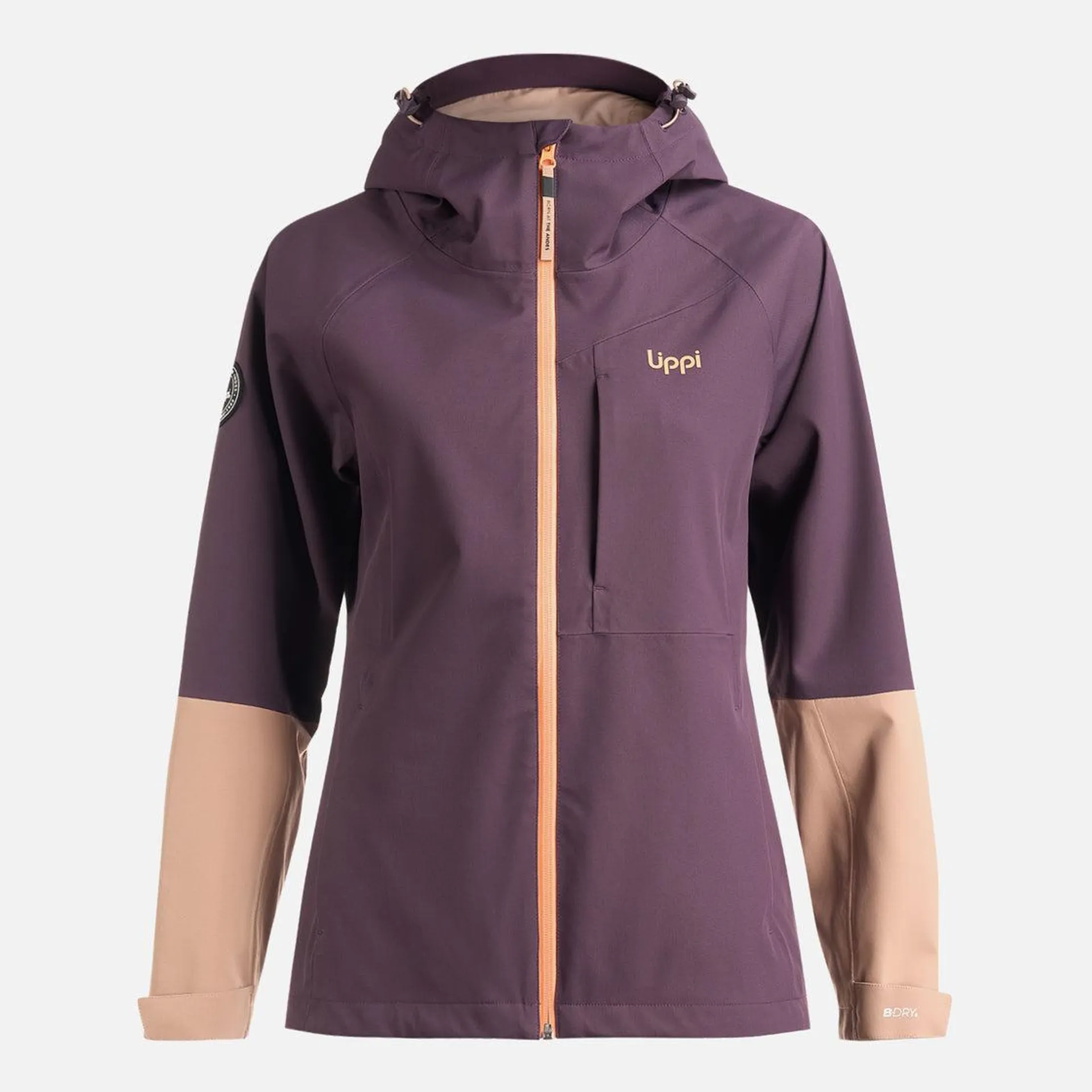 Chaqueta Mujer Massif B-Dry Hoody Jacket Morado Oscuro Lippi