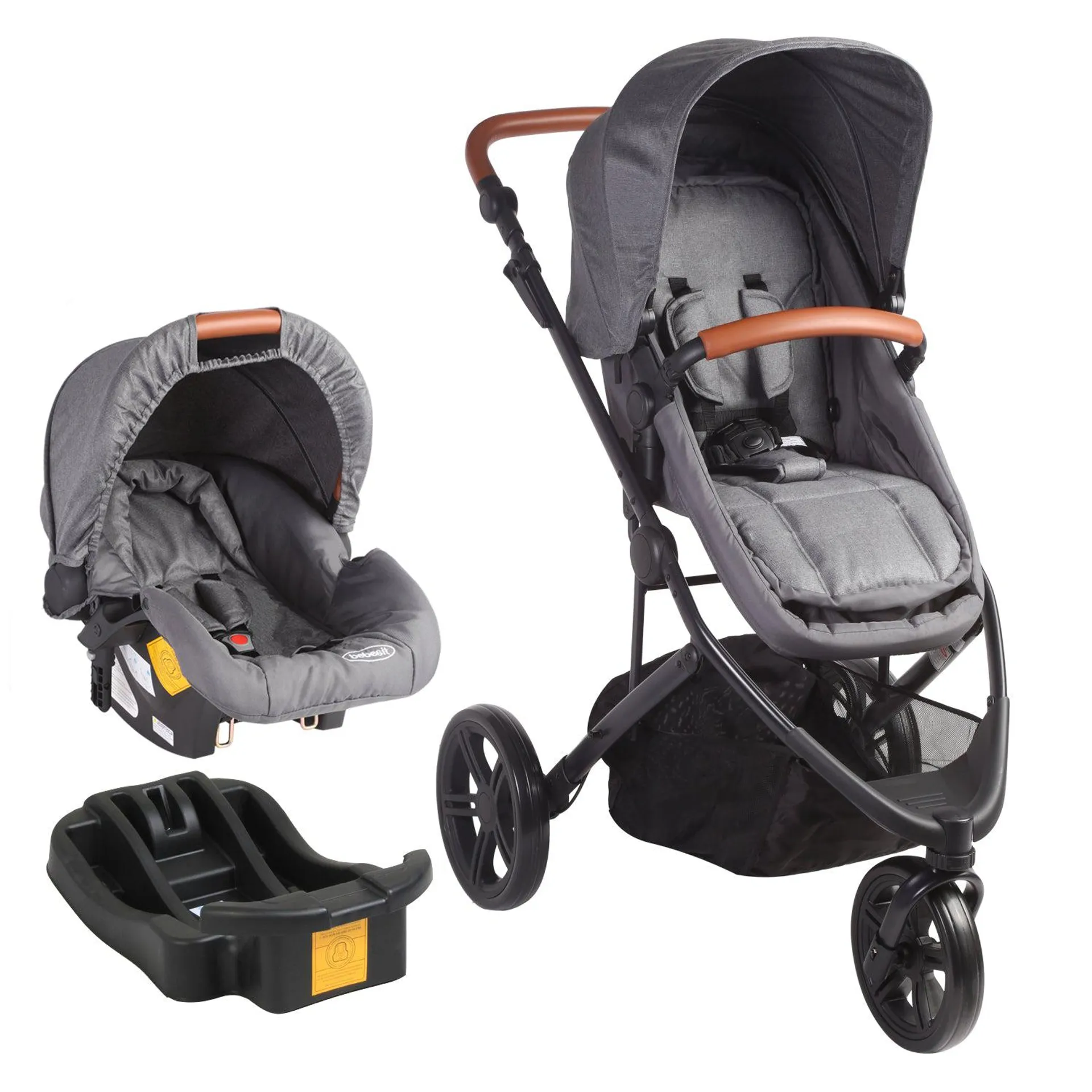 Coche Travel System Trek Gris