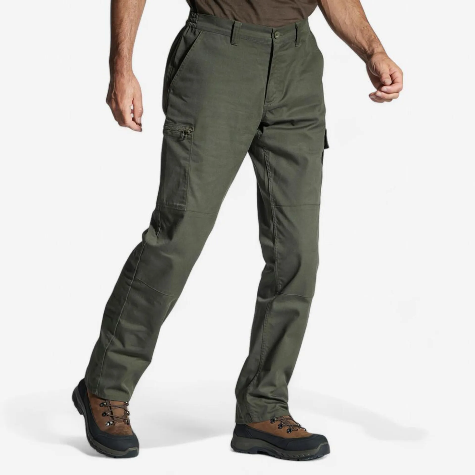 PANTALÓN CARGO SOLOGNAC STEPPE 300 ADULTO VERDE RESISTENTE