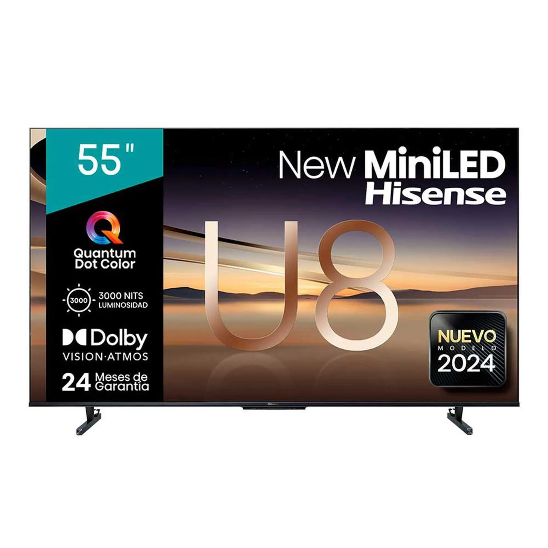 Mini LED 55'' Hisense 55U8N Smart TV 4K