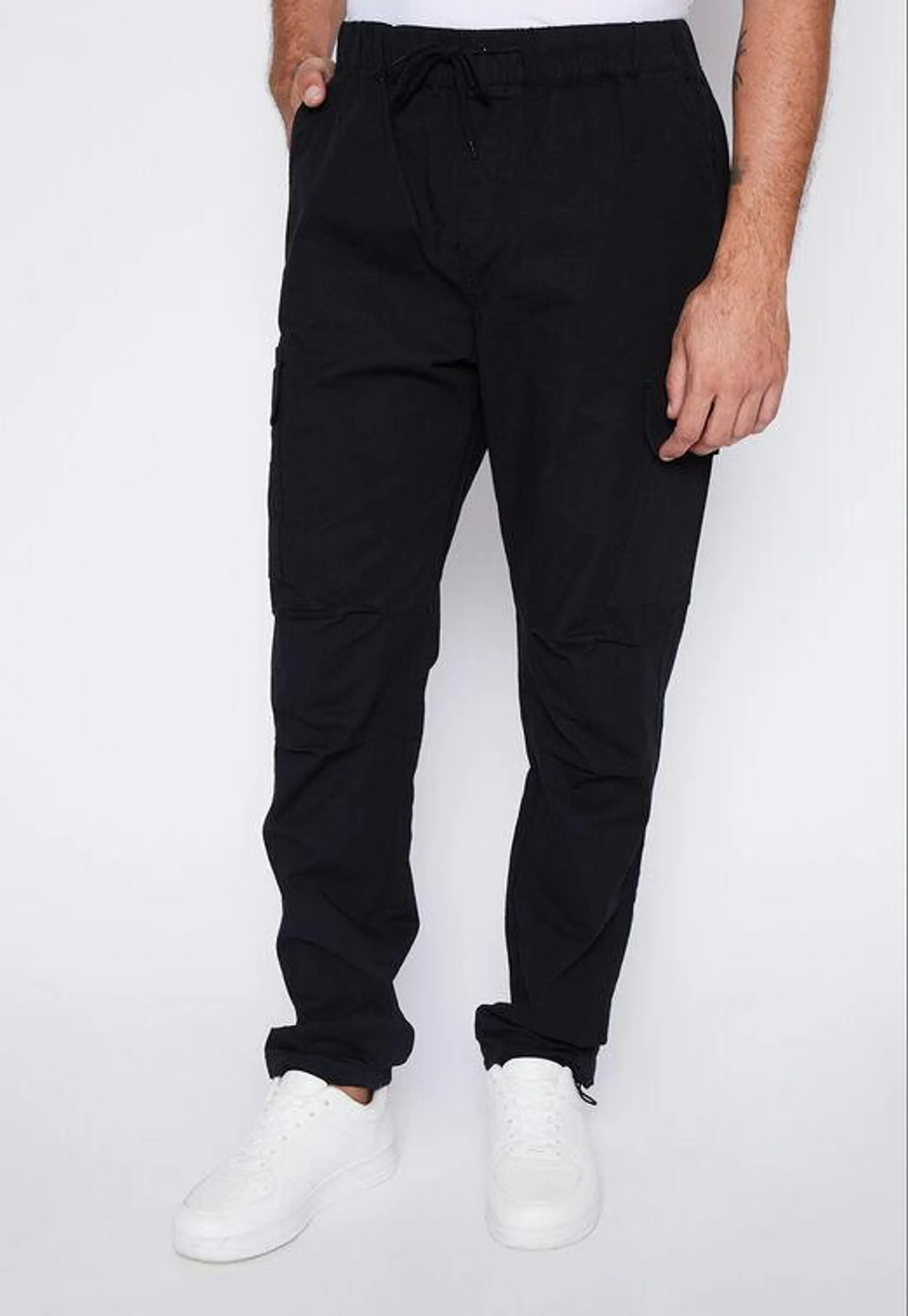 Pantalon Hombre Negro Jogger Ajustable Family Shop