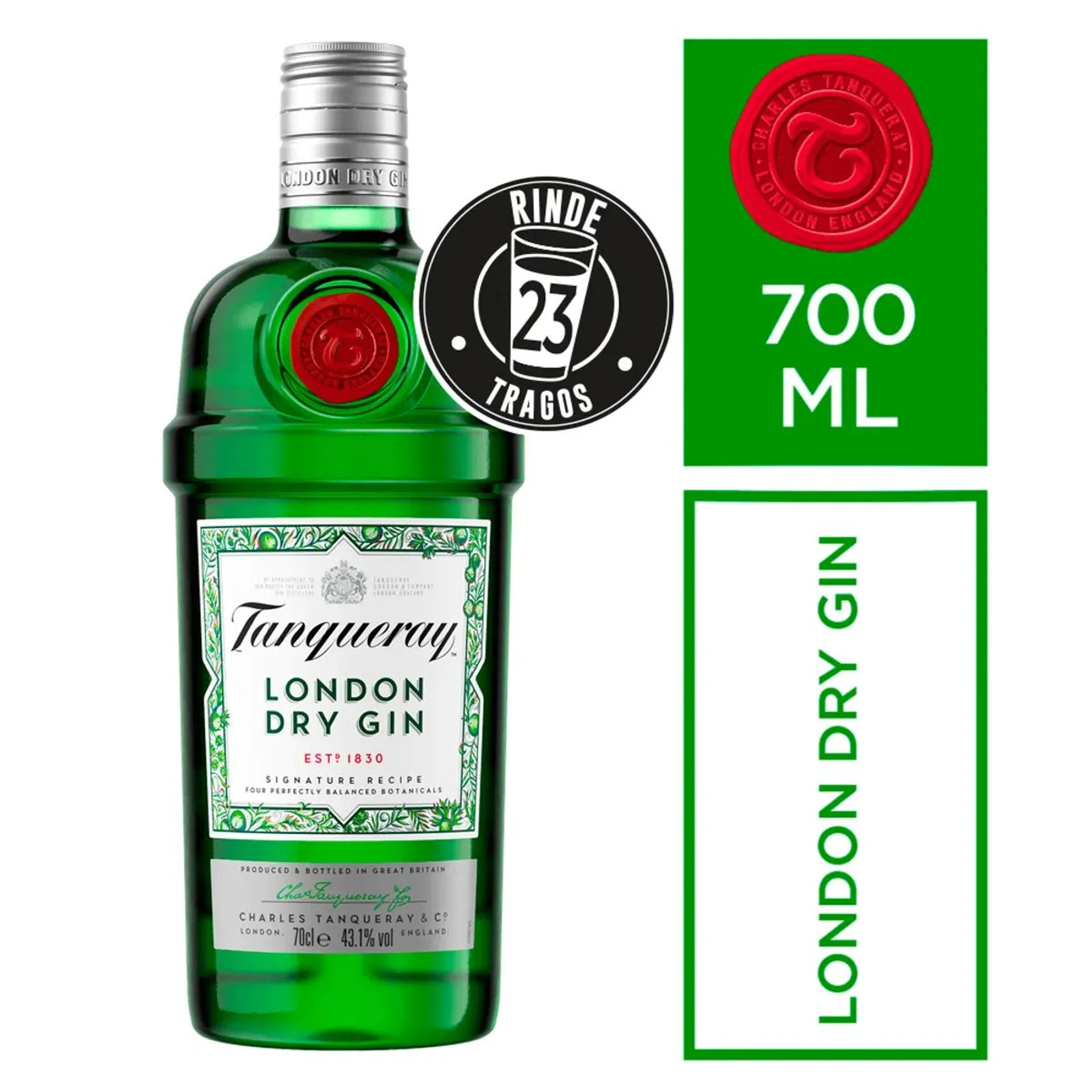 Gin Tanqueray 47,3° 700 Cc