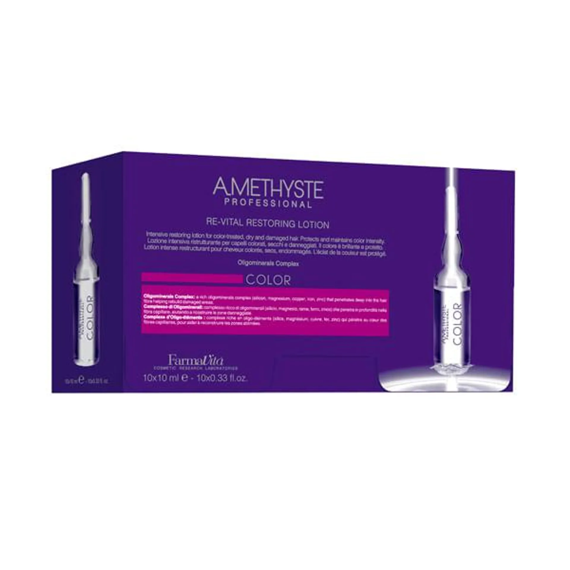 Ampolla Amethyste Color Revital Restoring Lotion 10x10ml