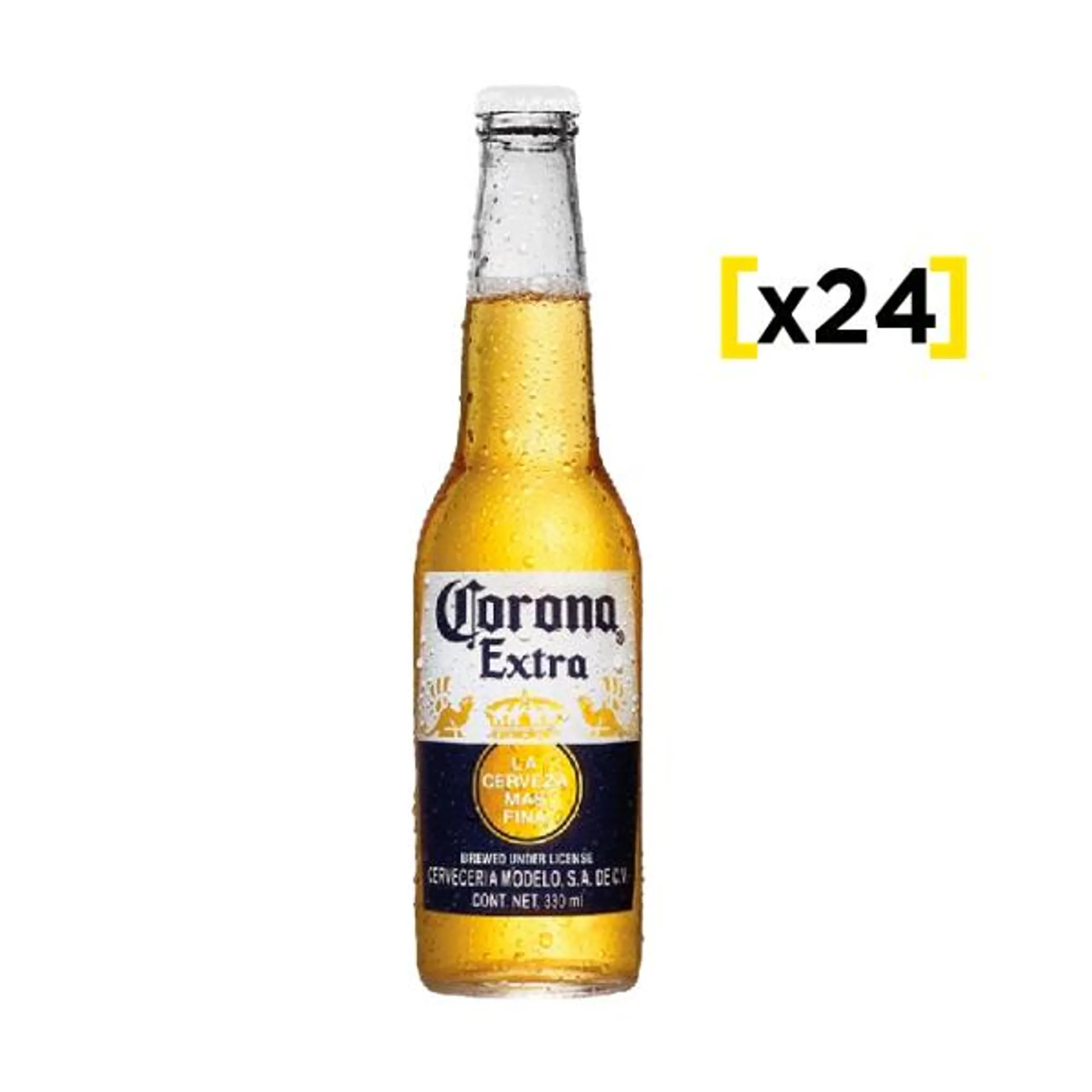 Cerveza Corona botella 330 CC x24