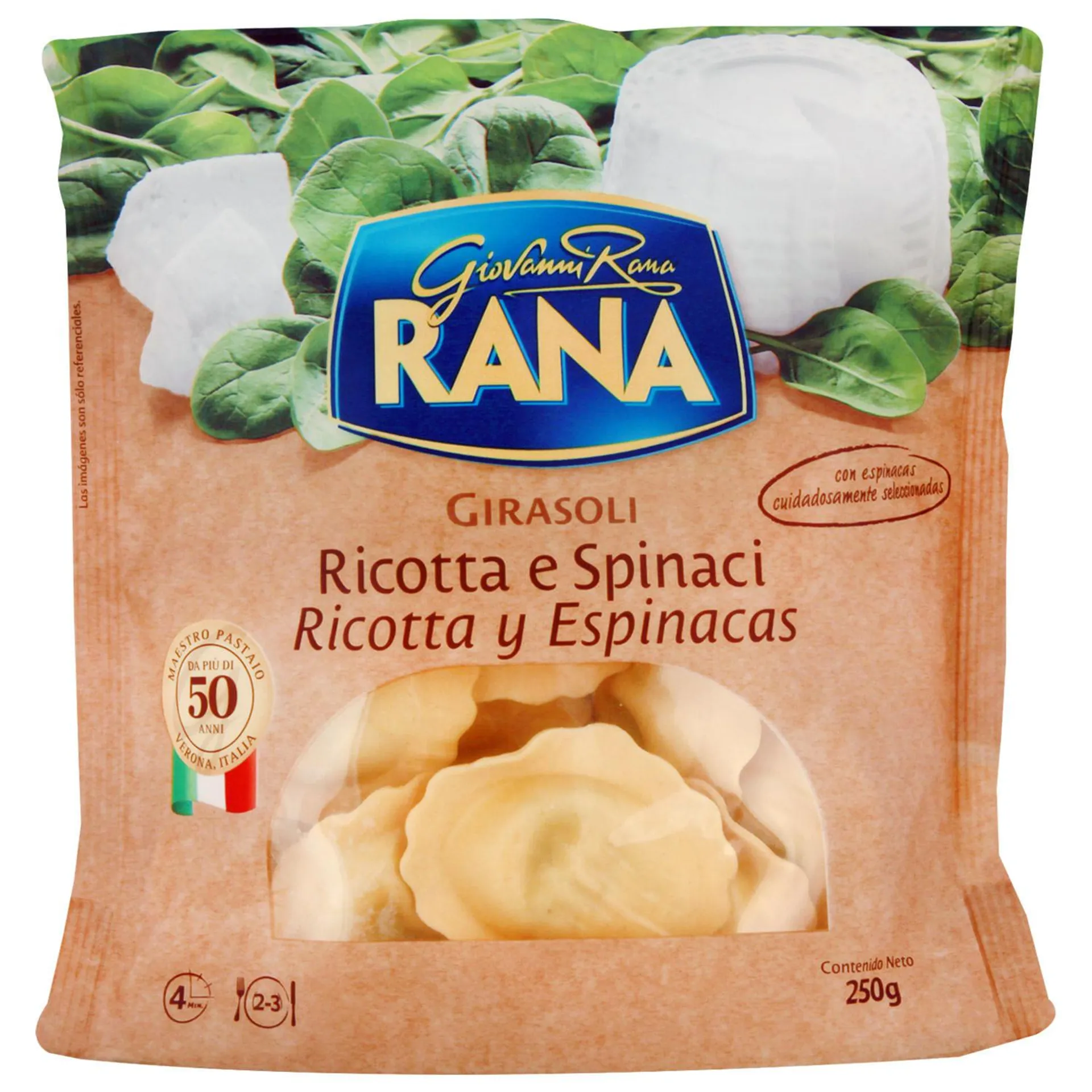 Pasta fresca girasoli ricotta espinaca Rana 250 g