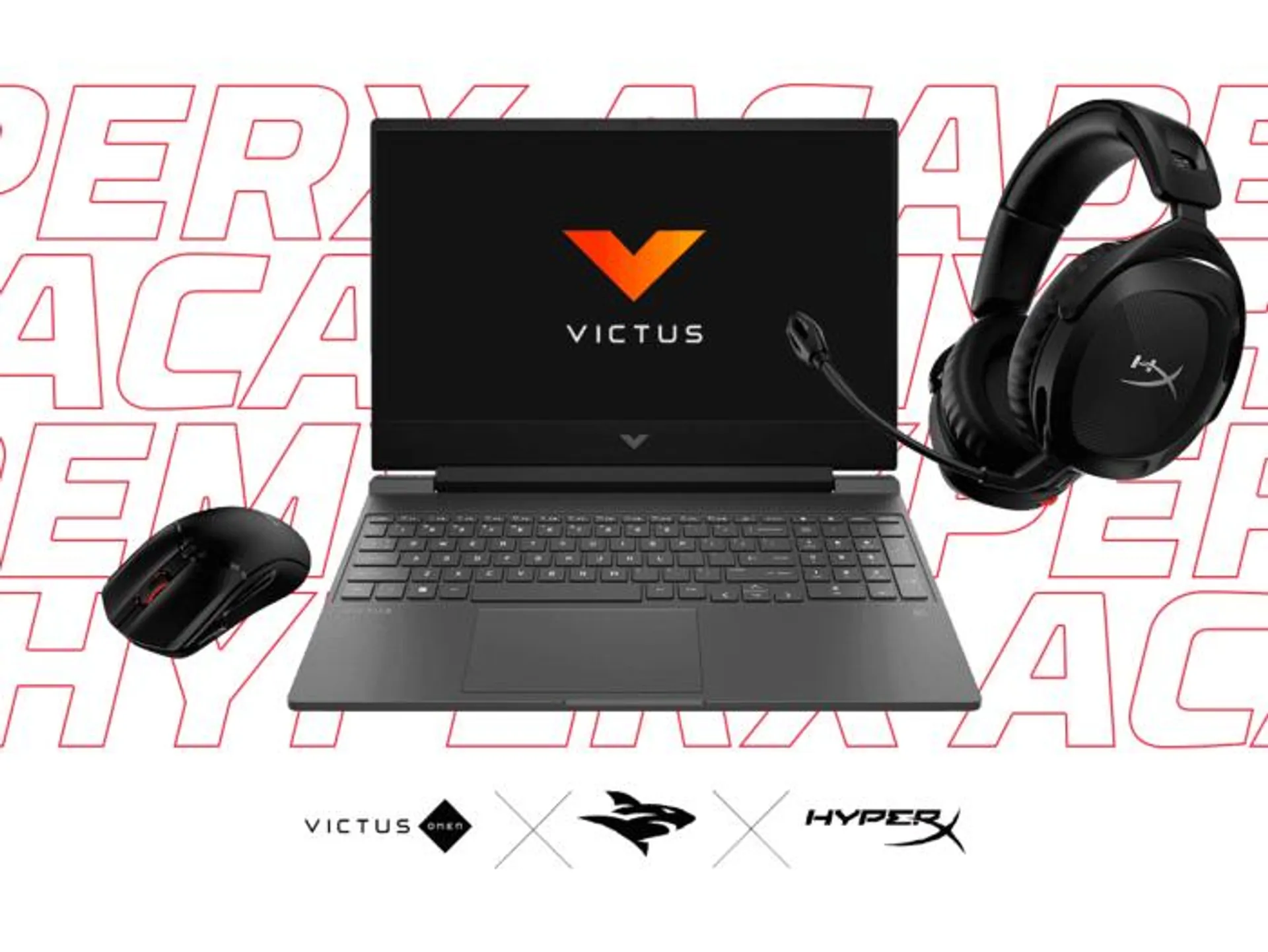 Notebook Victus 15-fb0131la + Mouse Inalámbrico HyperX Pulsefire + Audifonos Inalámbricos HyperX Cloud