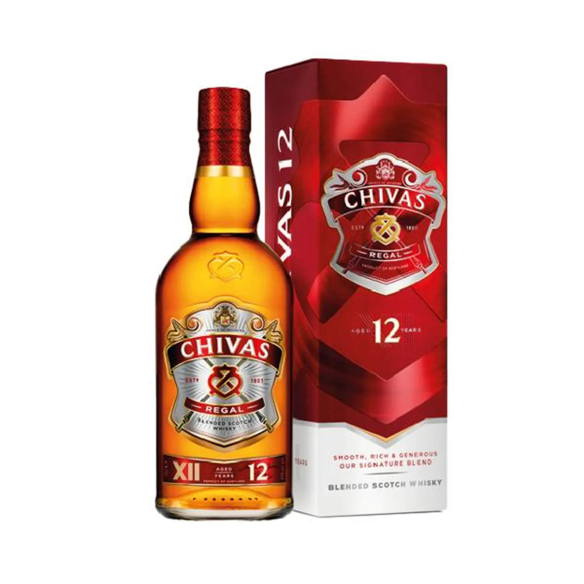 Whisky Chivas Regal 12 Años 1 litro