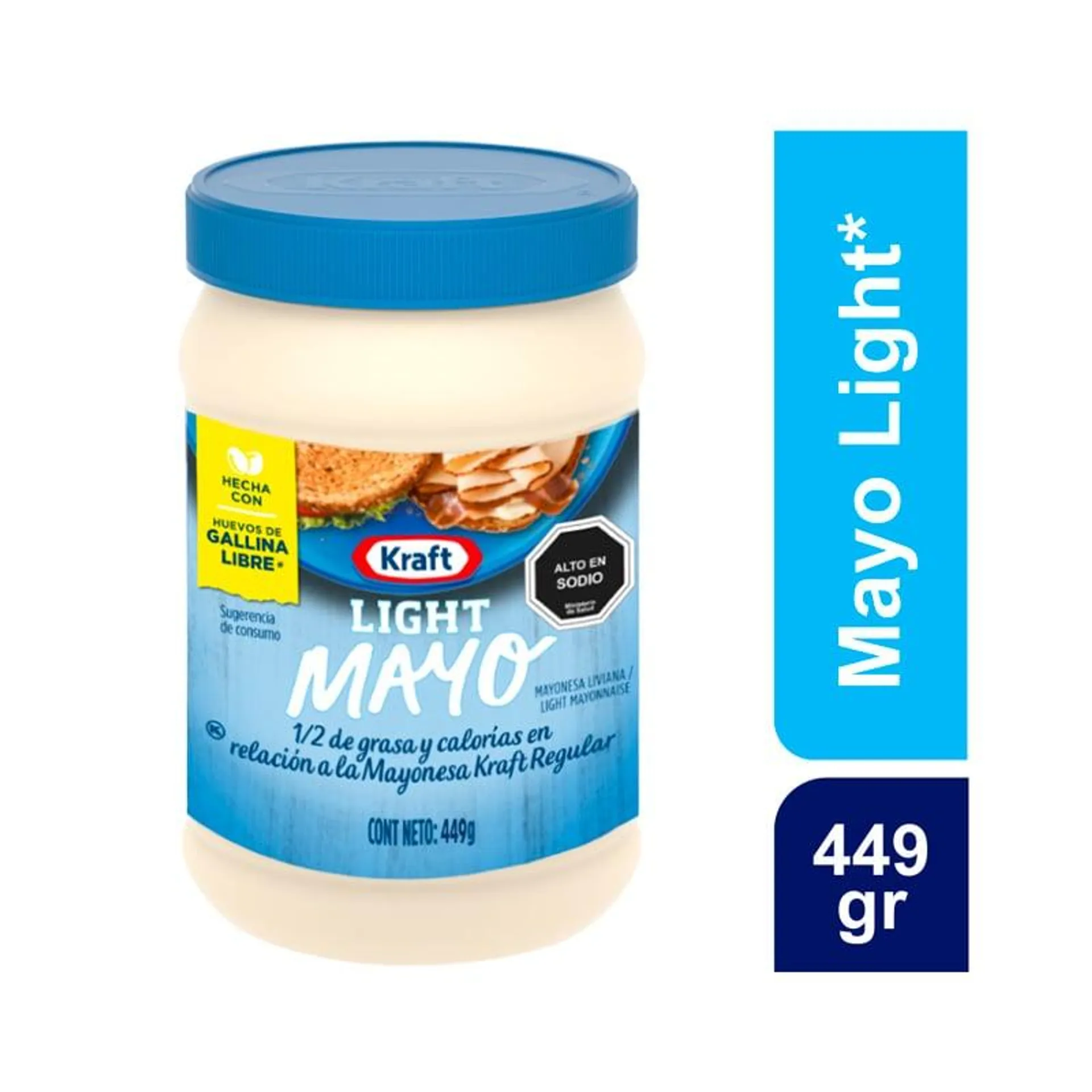 Mayonesa Kraft Light Pote 449 ml