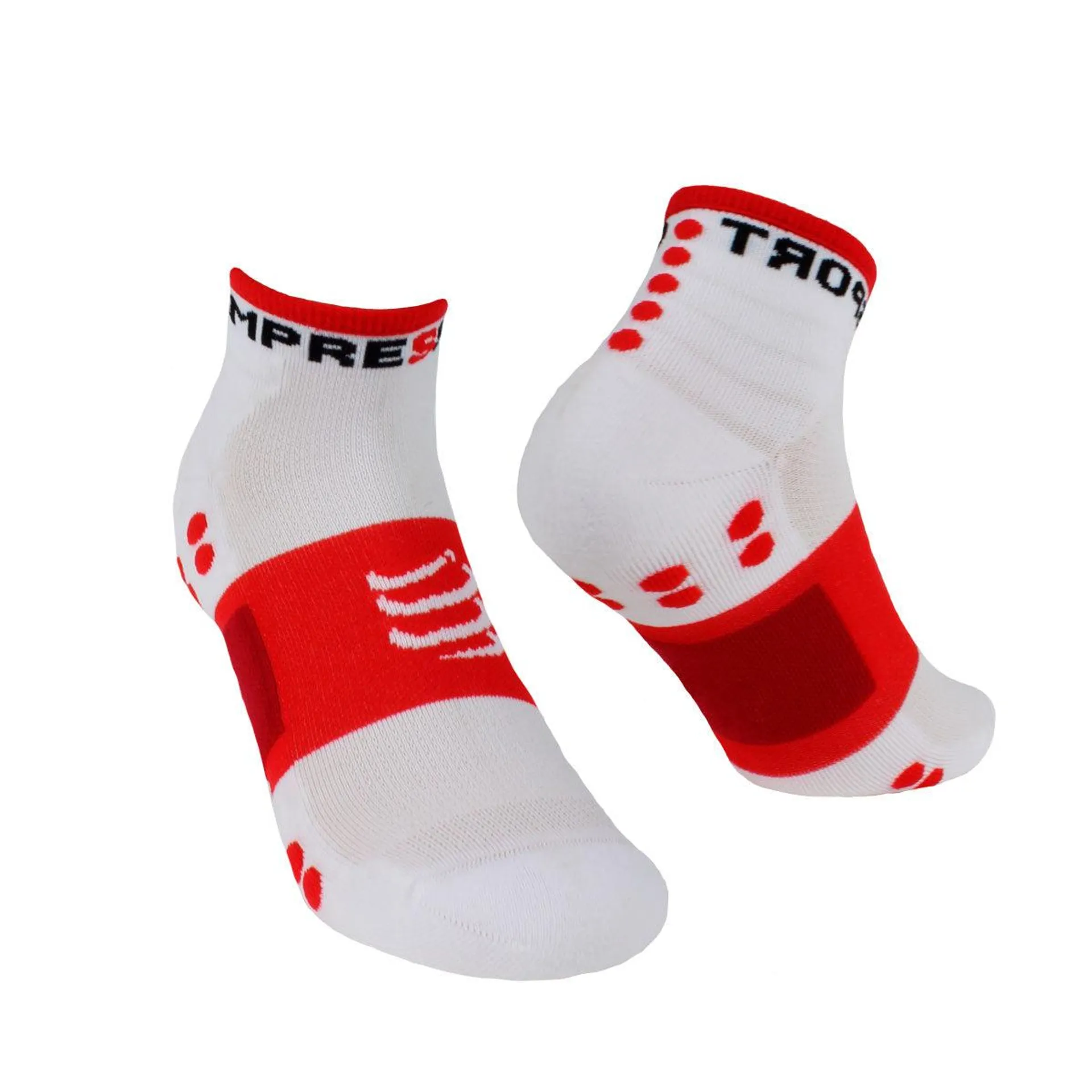 Compressport - 2 Pares Training Socks Blanco