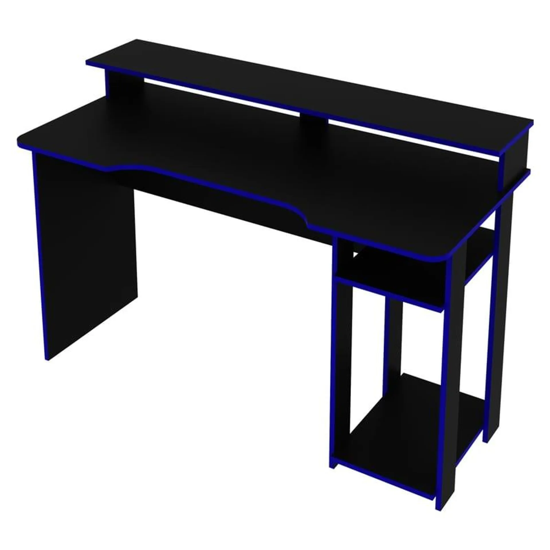 Mesa Gamer Negro/Azul Me4153 Tecnomobili