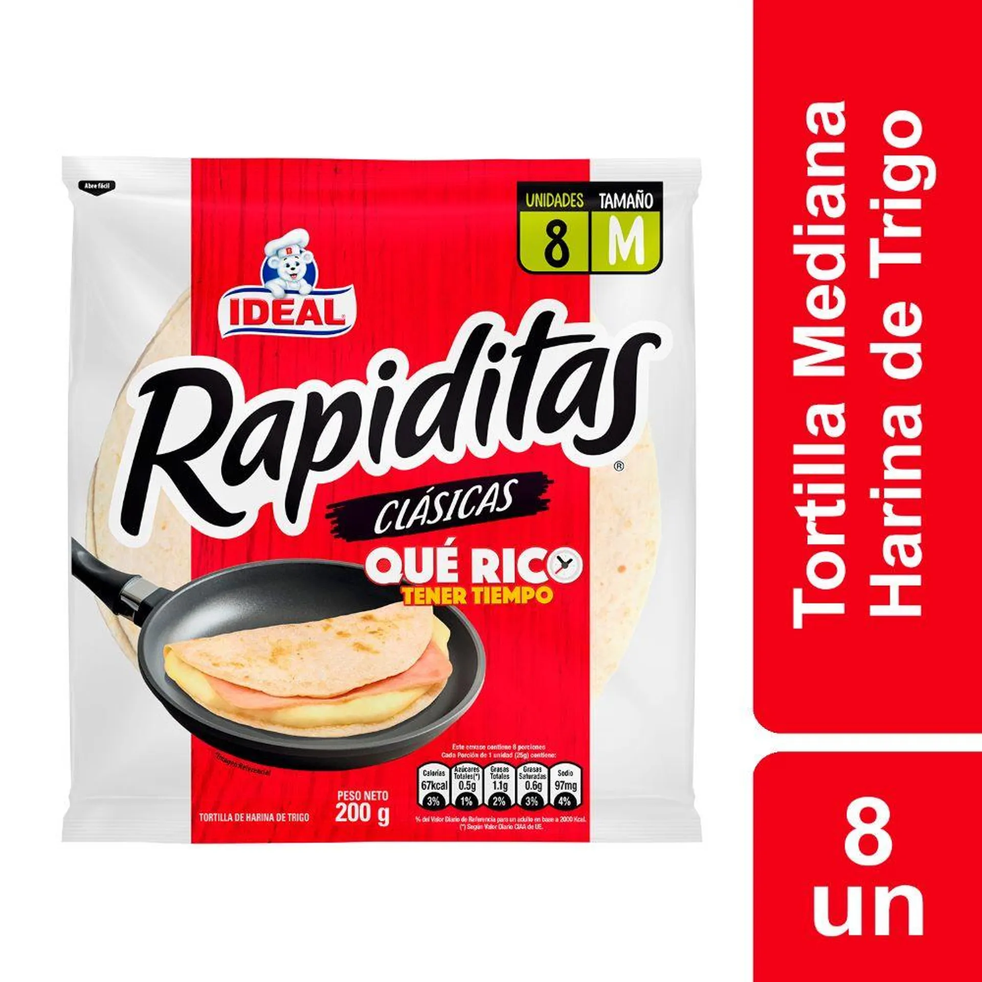 Tortilla rapiditas bolsa