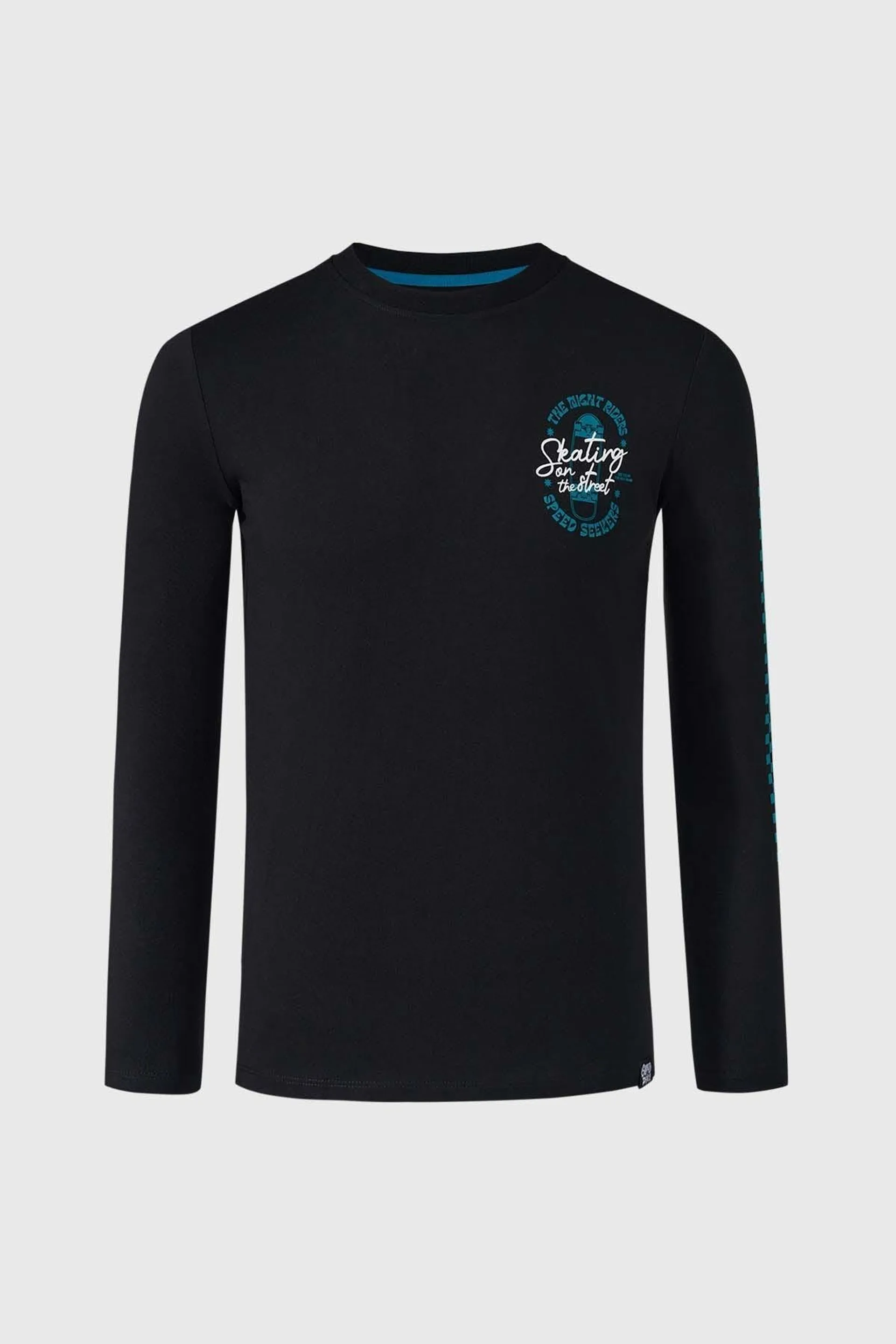 Polera Niño Print Negro