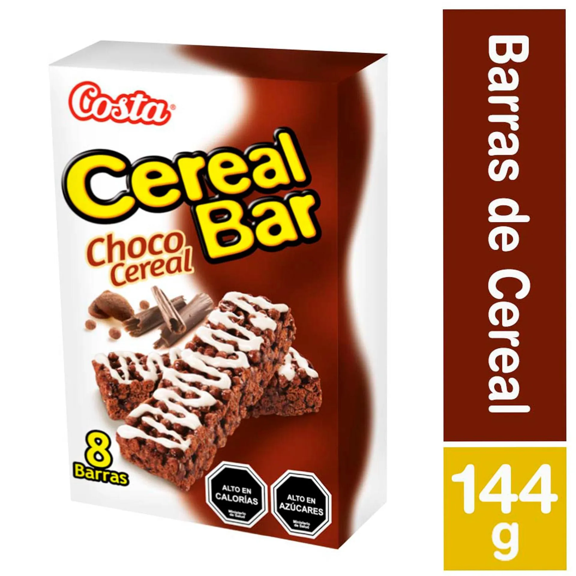 Barras de Cereal Costa Chocolate, 18 g, 8 unid | Jumbo.cl