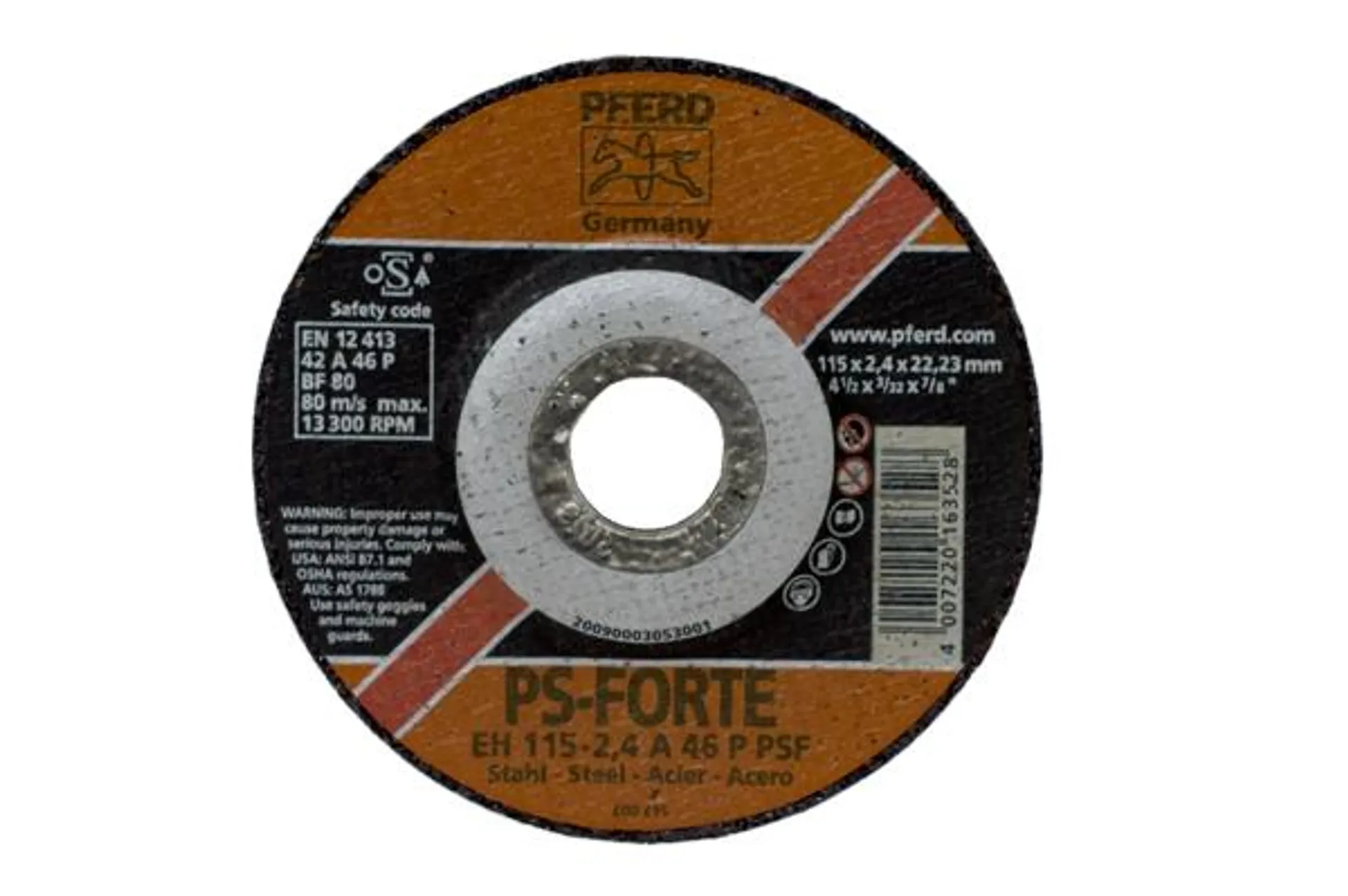 Disco corte Pferd 4 1/2" x 2,4mm. PPSForte