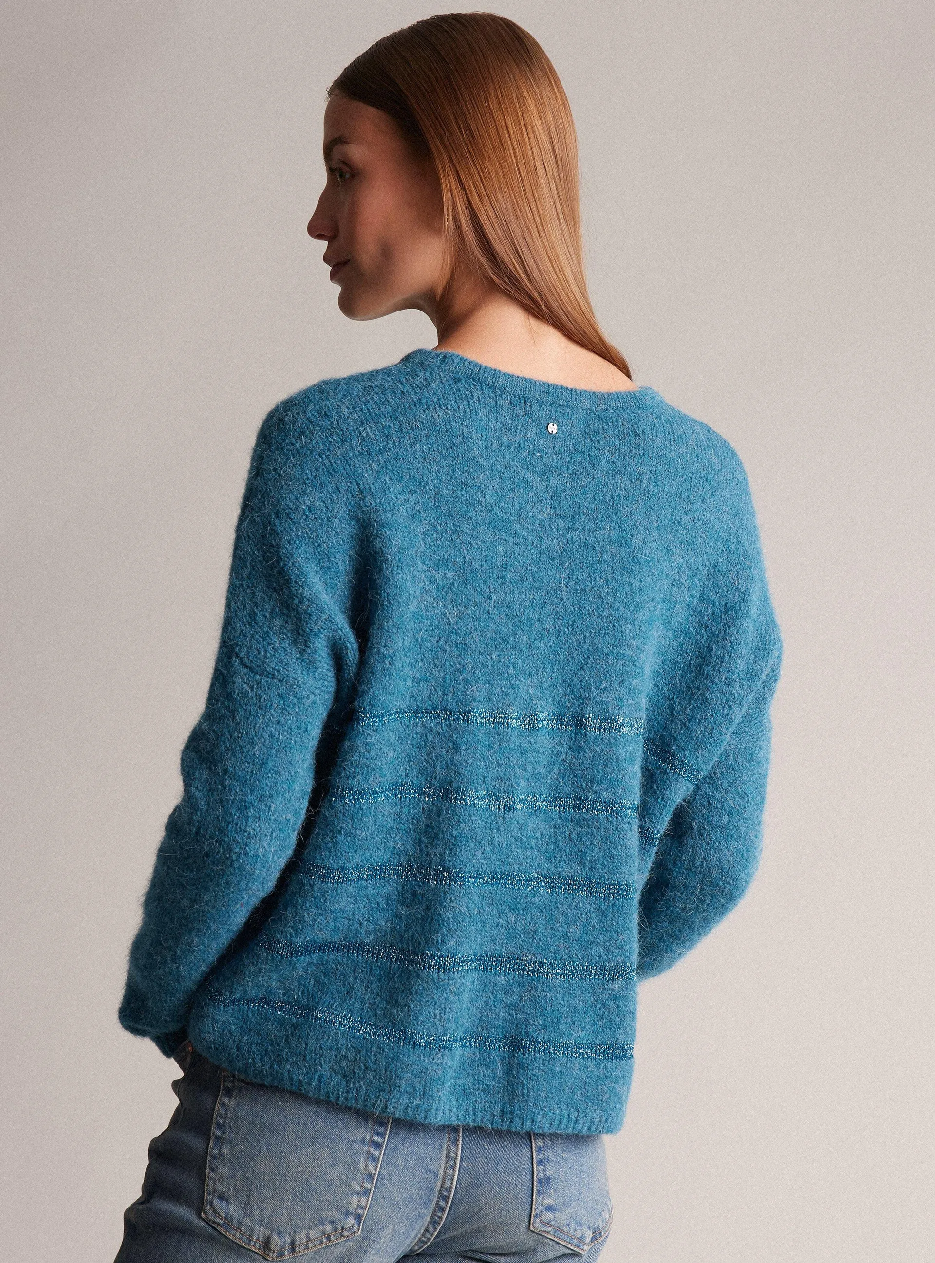 Sweater Rayas Con Lurex