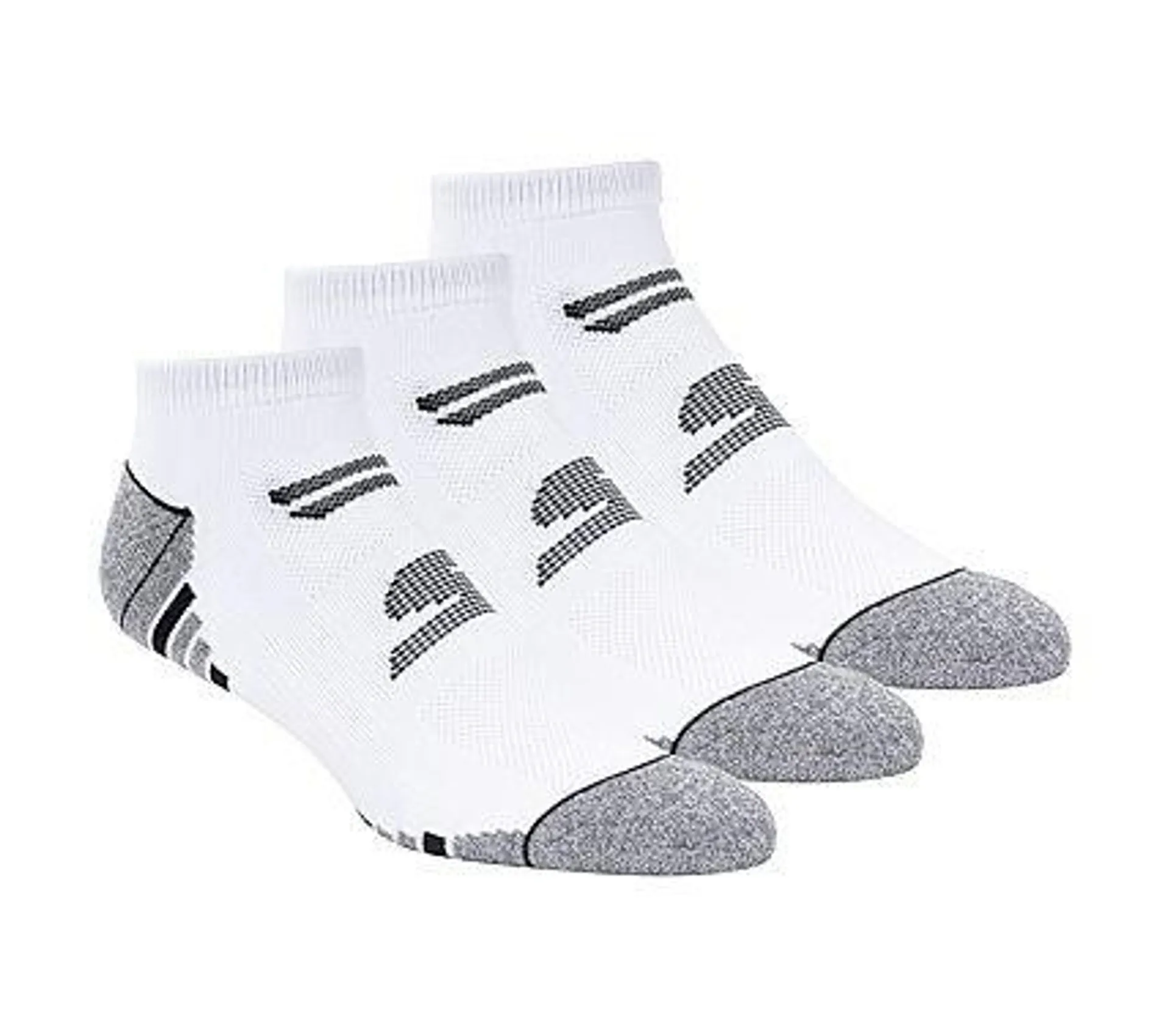 3 Pack Men's Socks - 1/2 Terry Lowcut White