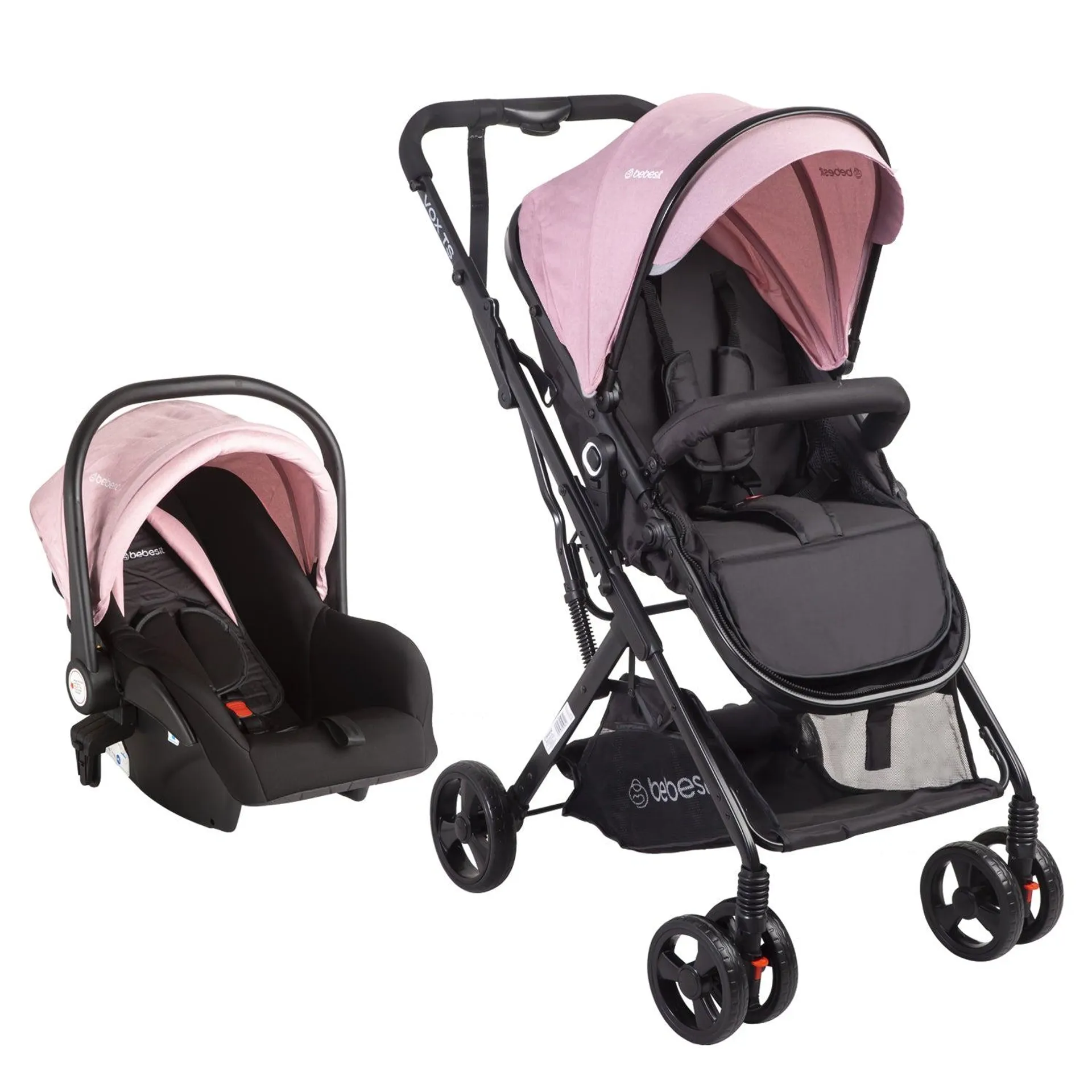 Coche Cuna Travel System Vox Rosa