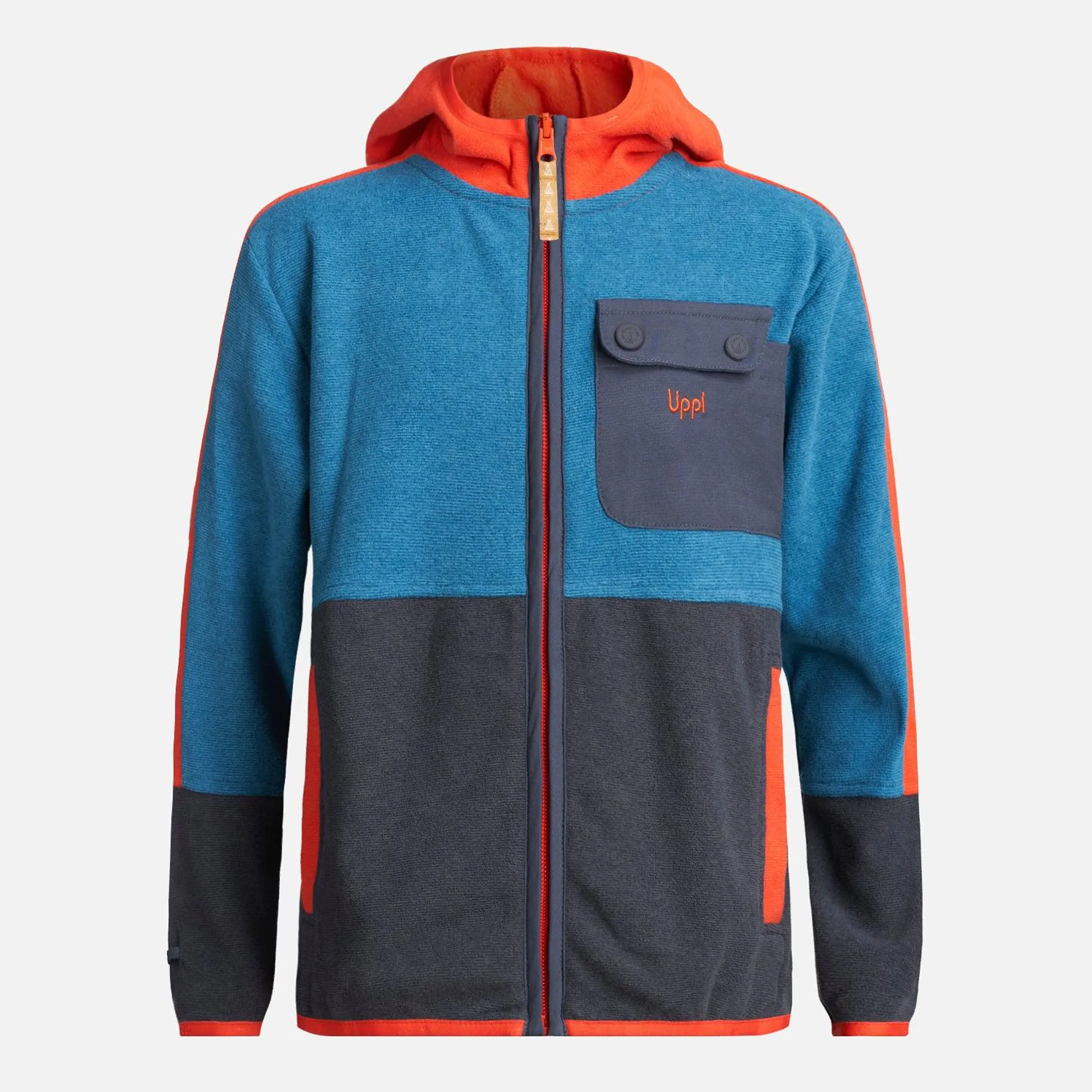 Poleron Niño FirePlace Hoody Sweatshirt Azul Lippi