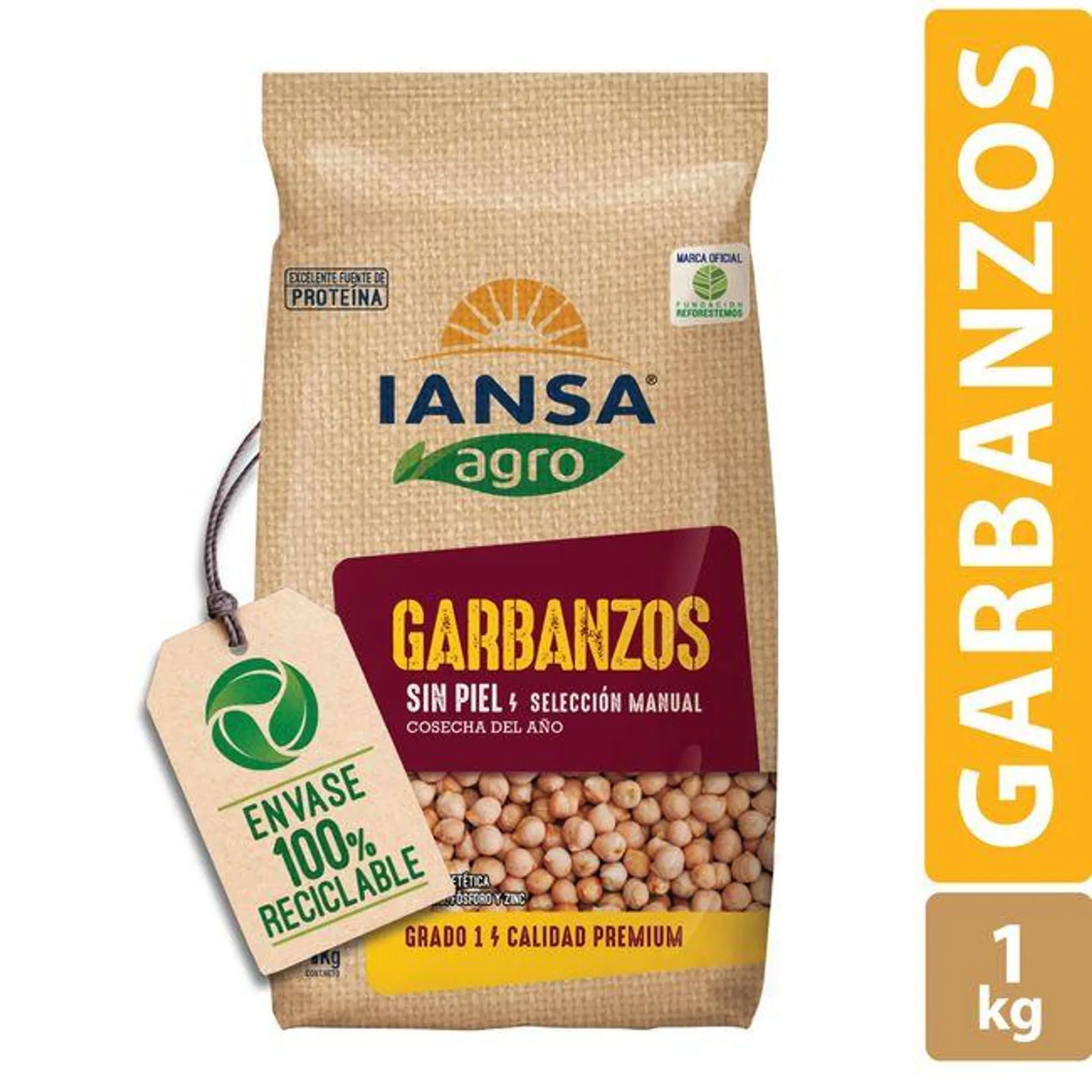 Garbanzos Pelados Iansa Agro 1 kg