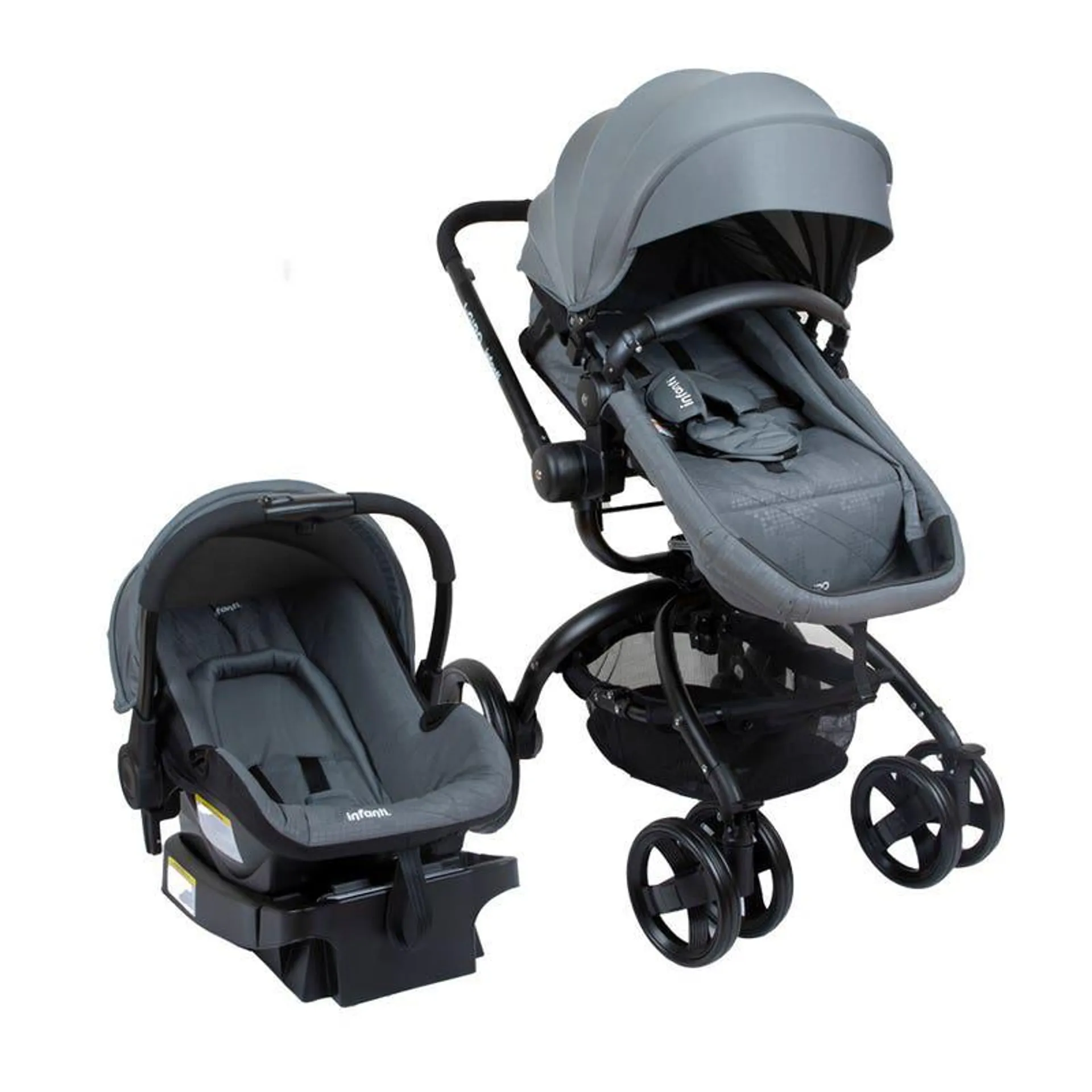 Coche Travel System I-Giro gris