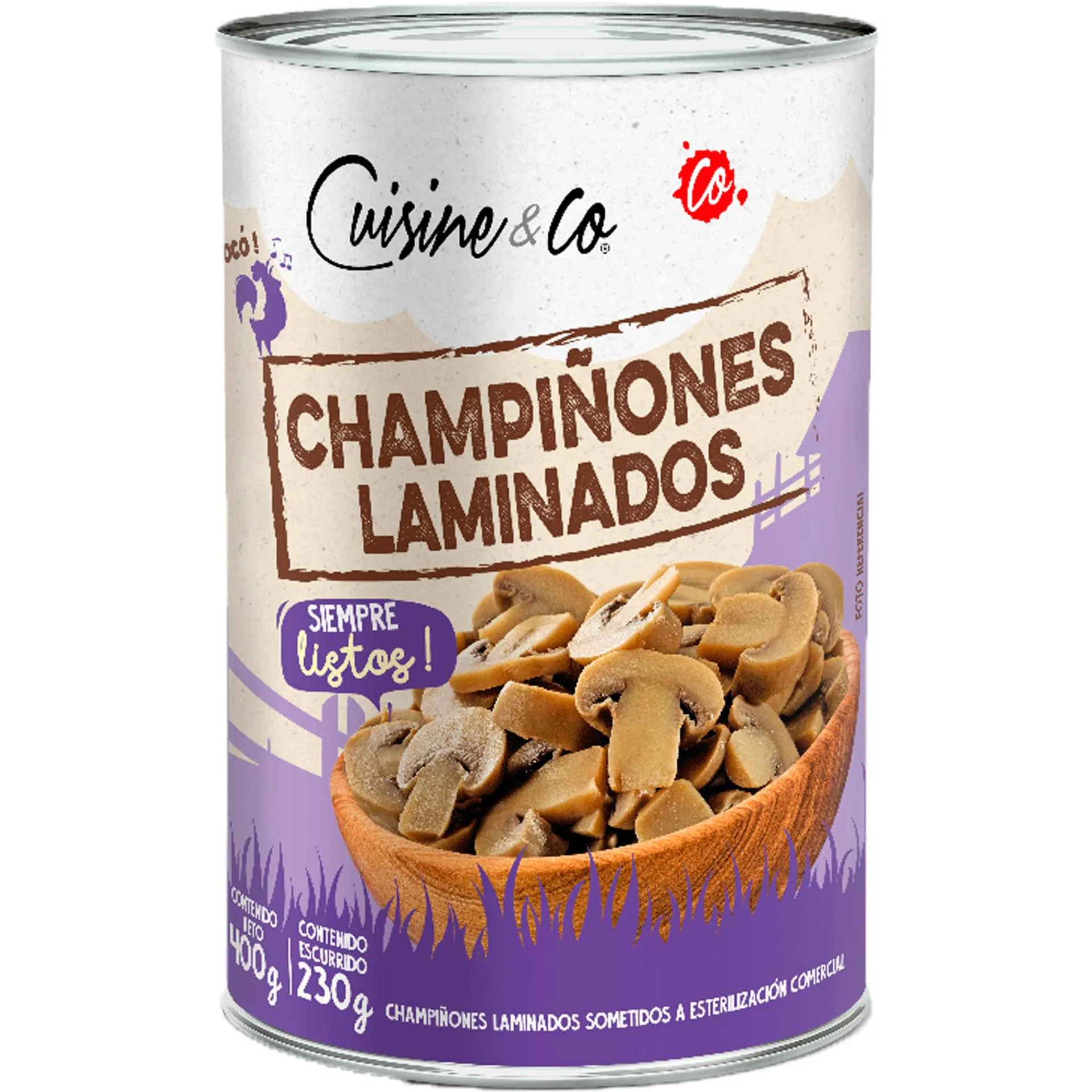 Champiñones Laminados 230 g drenado