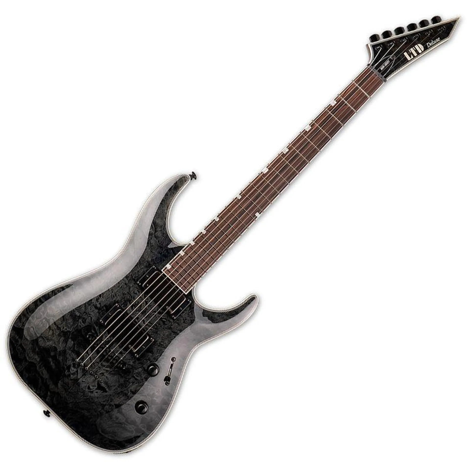 Guitarra eléctrica LTD MH1001NT - See Thru Black