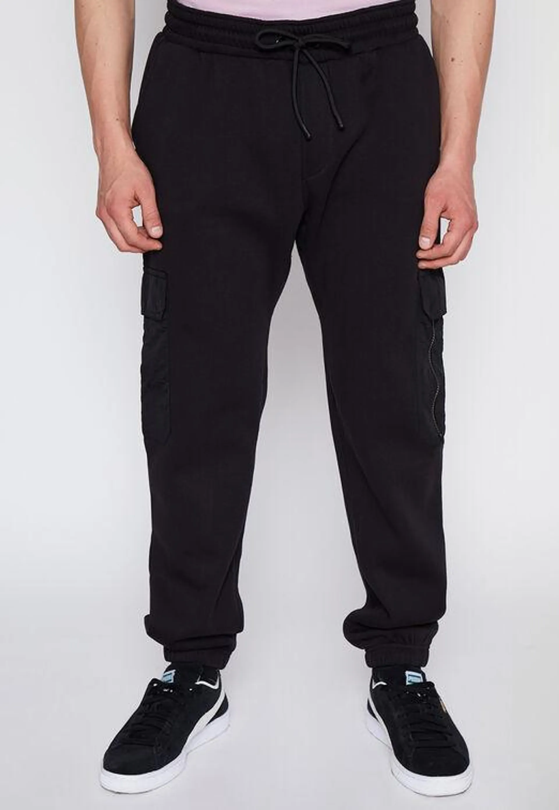 Pantalon Buzo Hombre Negro Taslan Family Shop