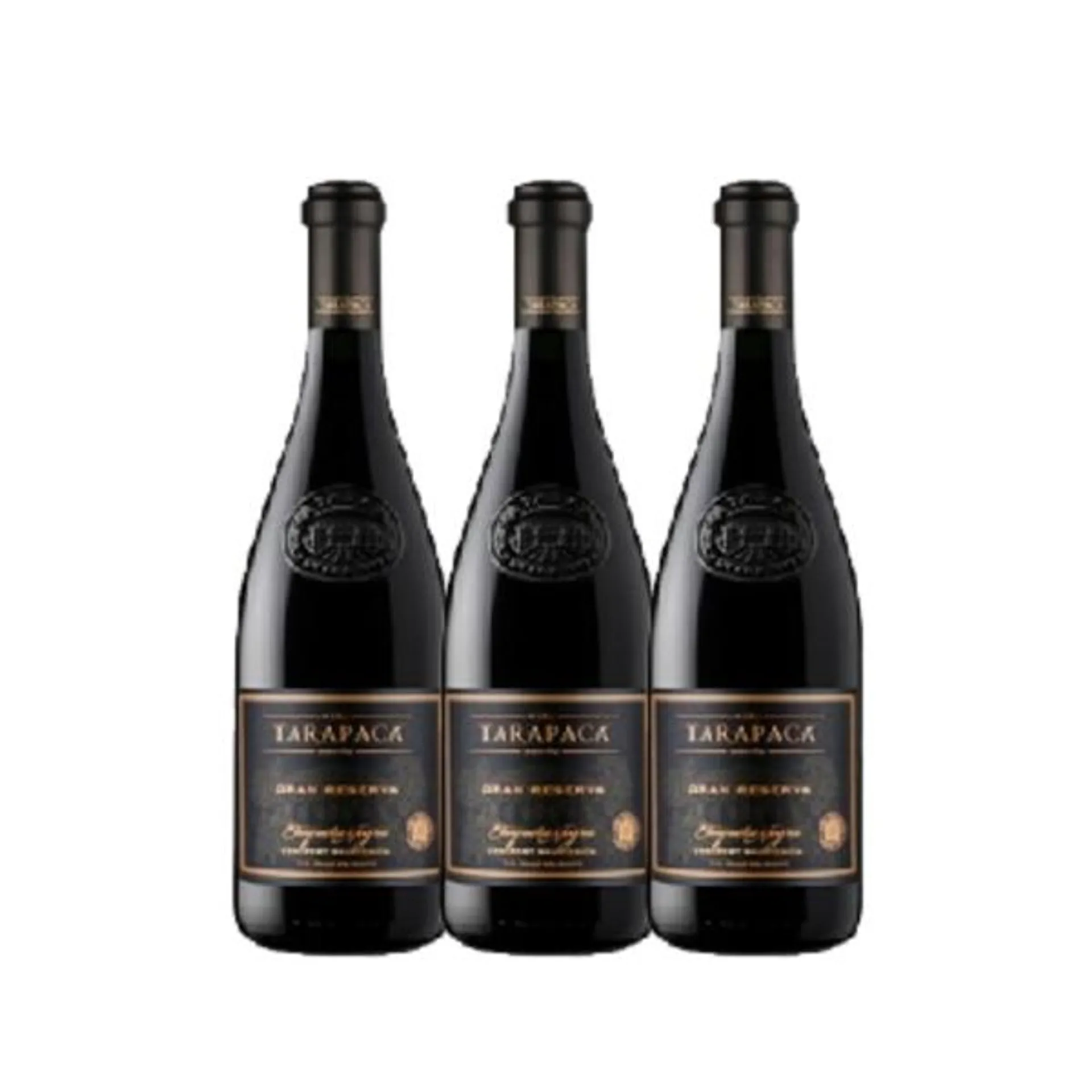 Vino Tarapaca Gran Reserva Etiqueta Negra Cabernet Sauvignon Botella 750cc x3