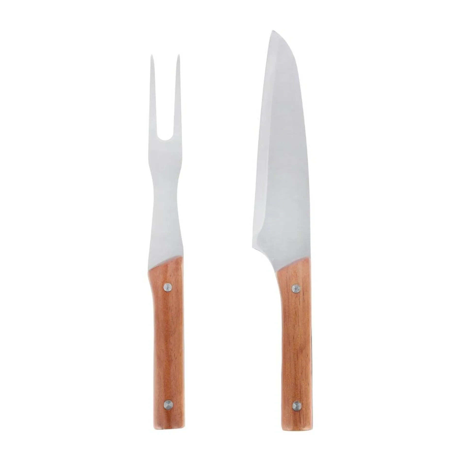 Set de cuchillo y trinche para asado