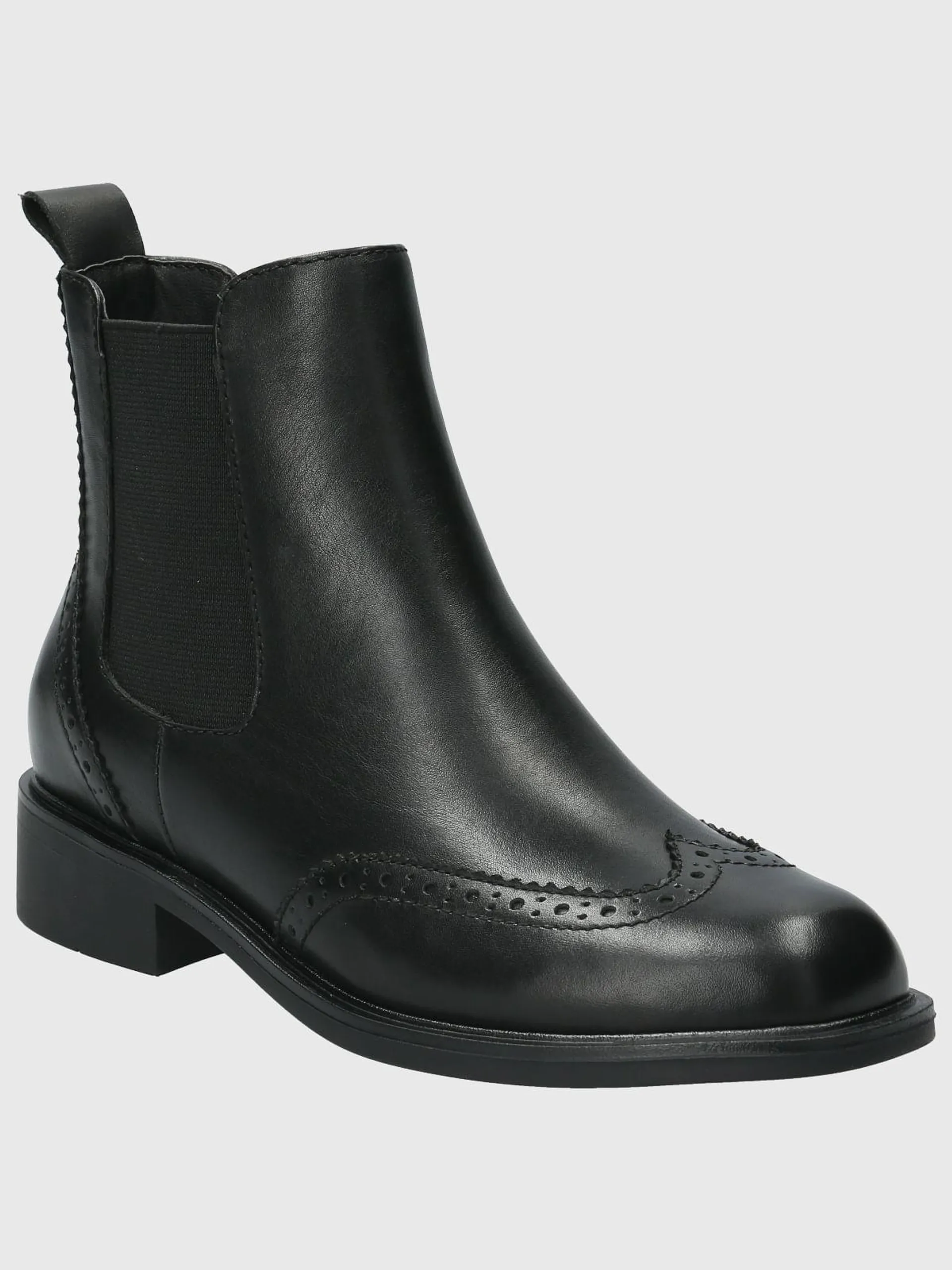 Botin Cuero Mujer Algate Negro