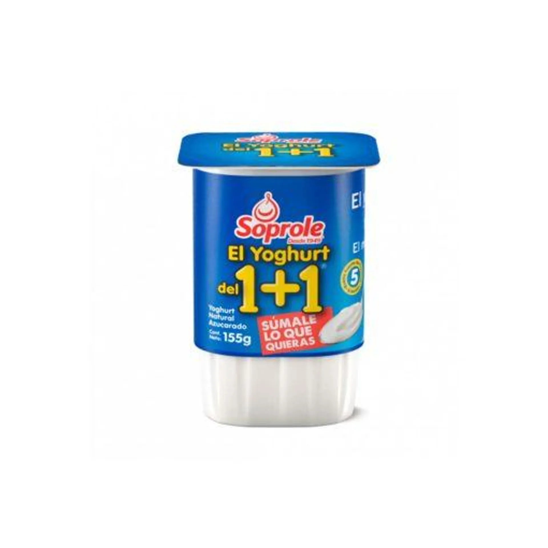 1+1 Soprole Natural Endulzado 155 Gr