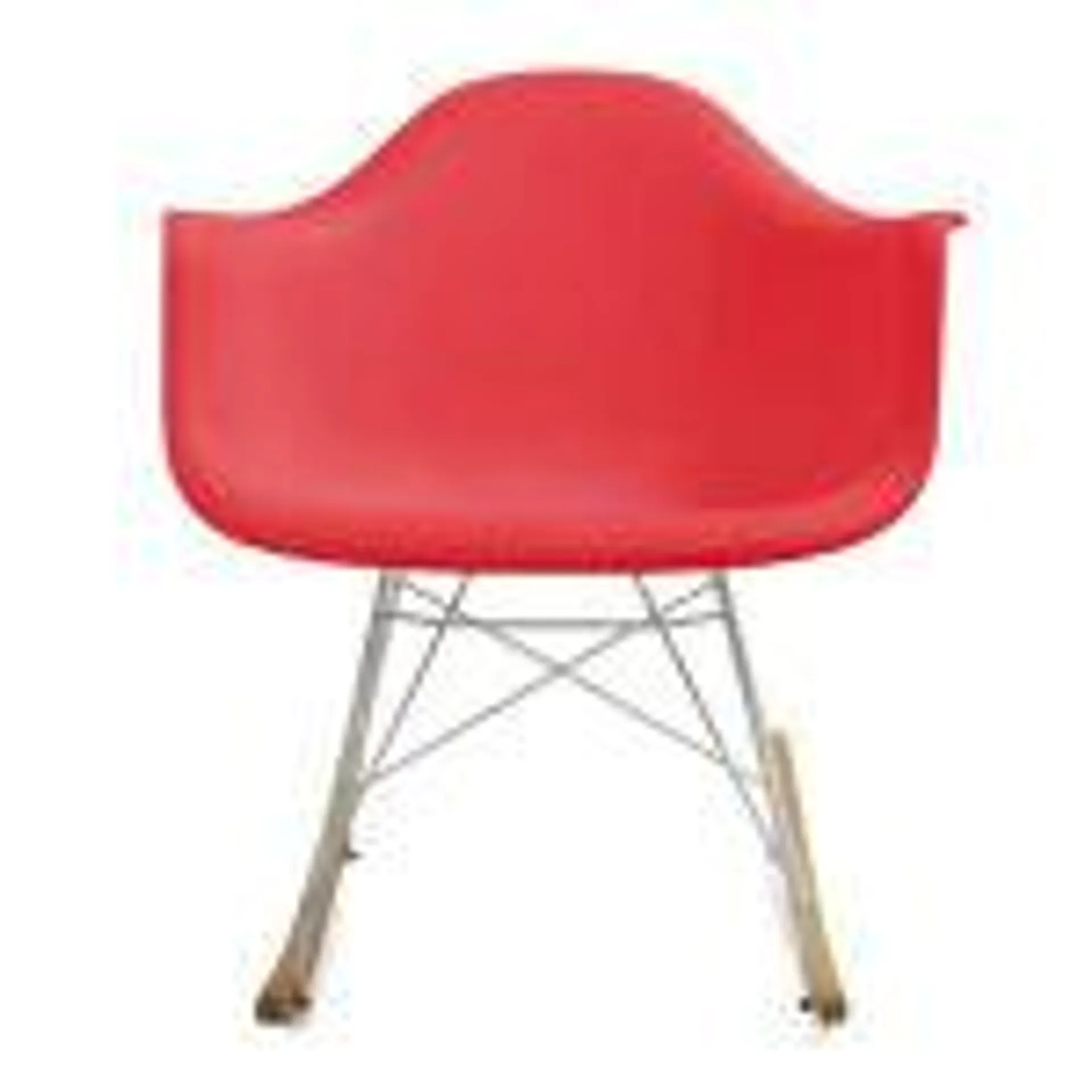Silla Mecedora Eames Rocking Rojo