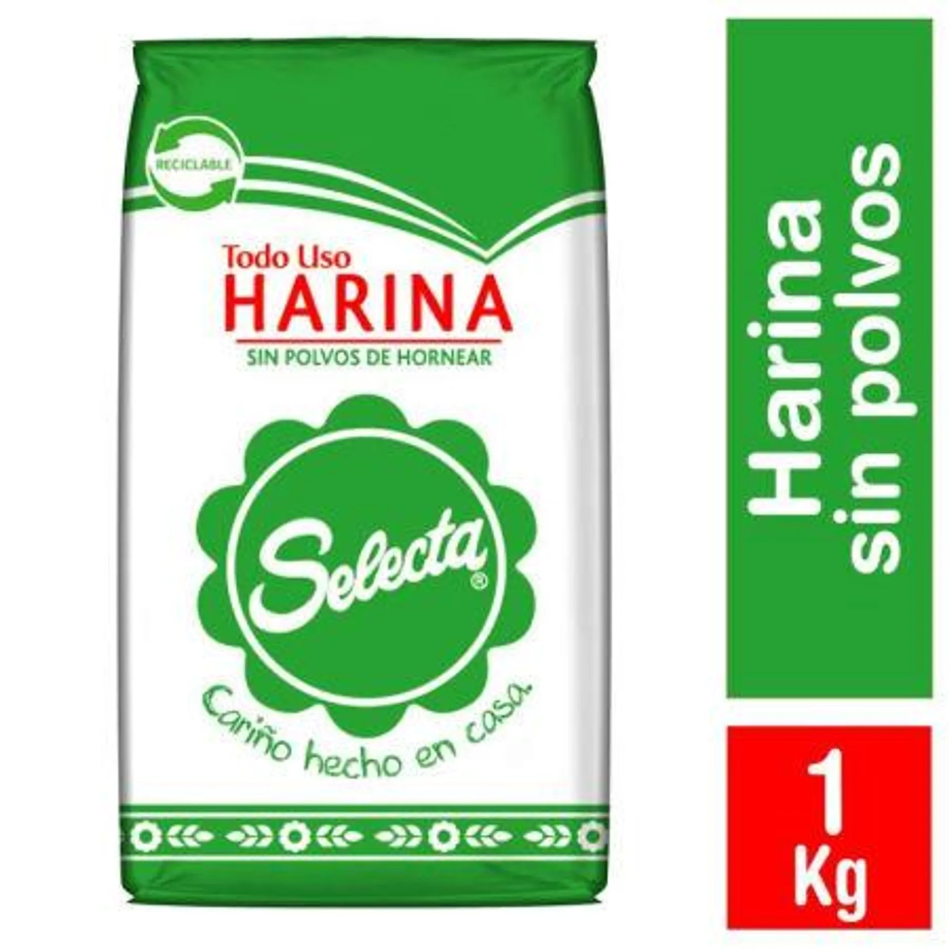 Selecta - Harina Sin Polvos De Hornear, 1 Kg