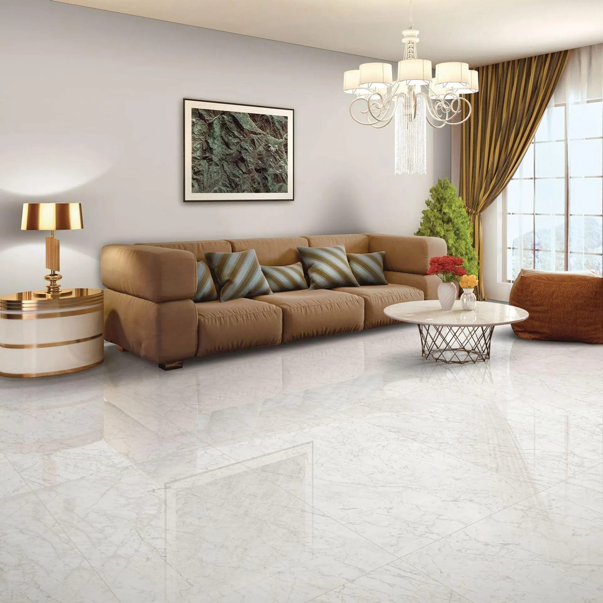 Porcelanato Classic Carrara Pulido 60x120 cm