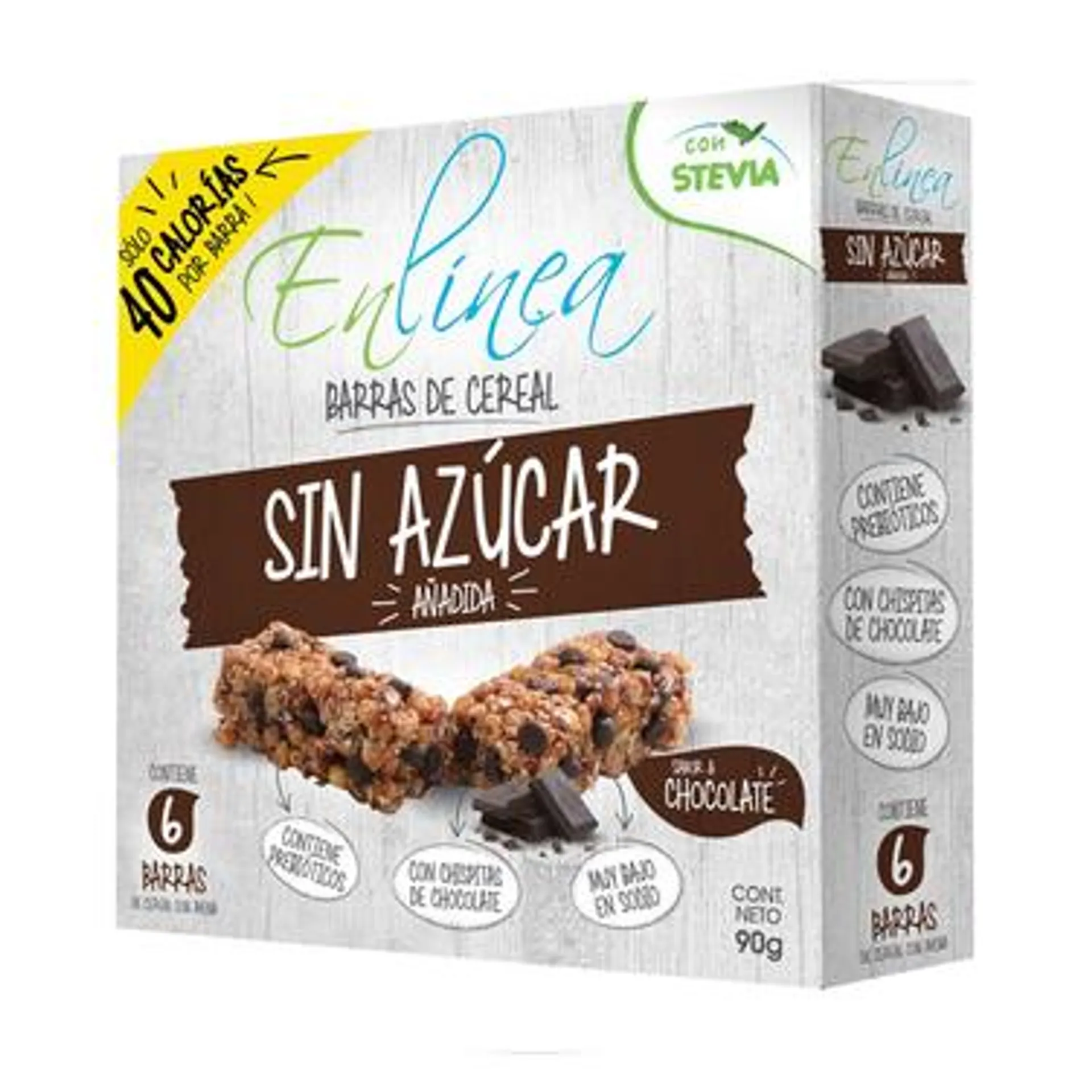 Cereal En Linea Barra Chocolate 90 Grs