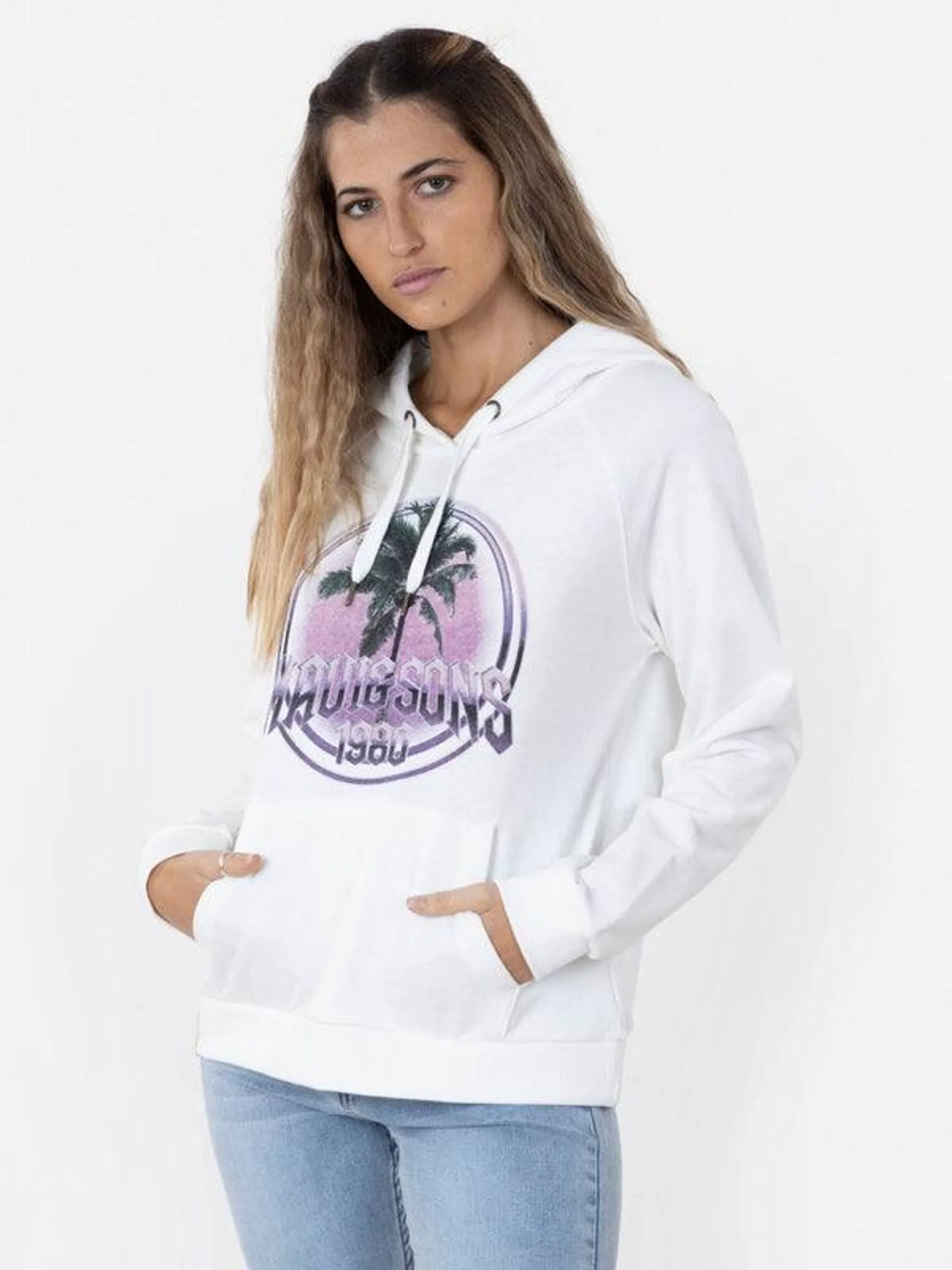 POLERON PALM ON THE ROCK HOODIE