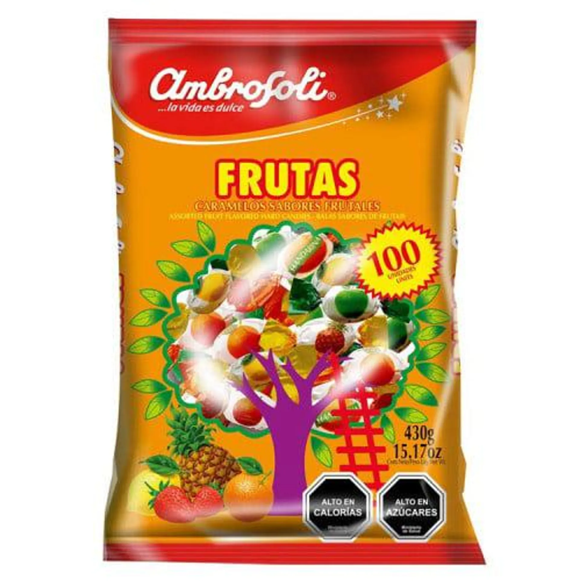 Caramelo Ambrosoli Frutas 430 gr